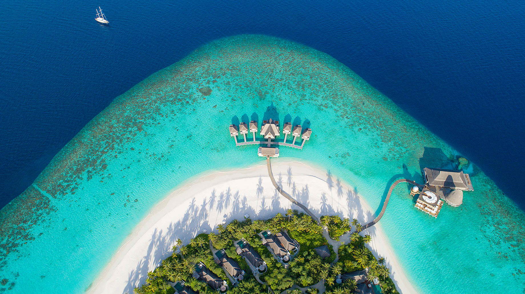 Anantara Kihavah Maldives Villas Resort – Baa Atoll, Maldives – Resort Aerial View