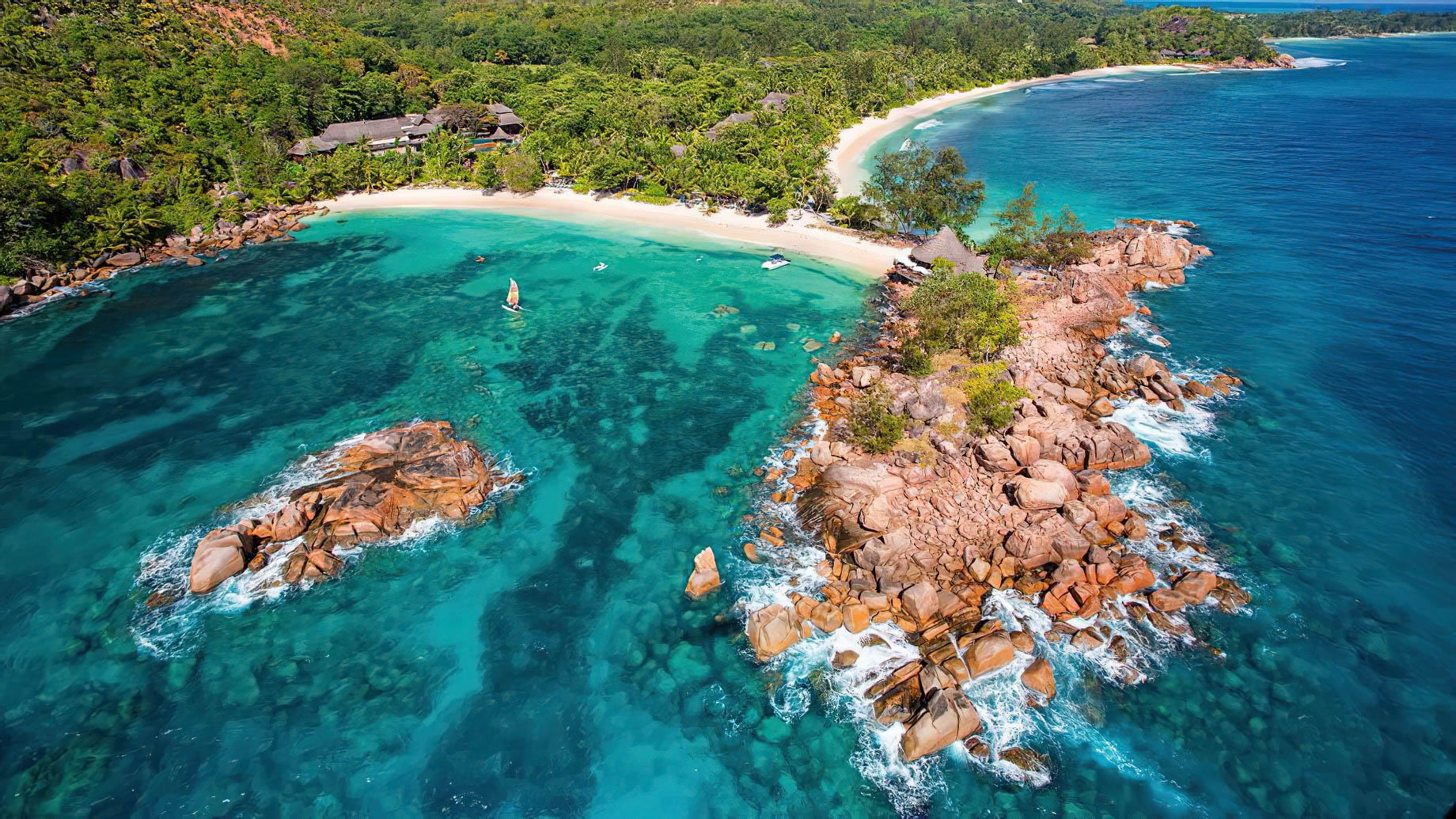 Constance Lemuria Resort – Praslin, Seychelles – Aerial View