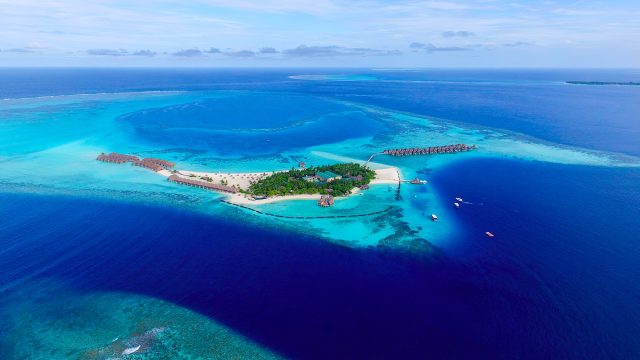 Constance Moofushi Resort - South Ari Atoll, Maldives - Aerial View