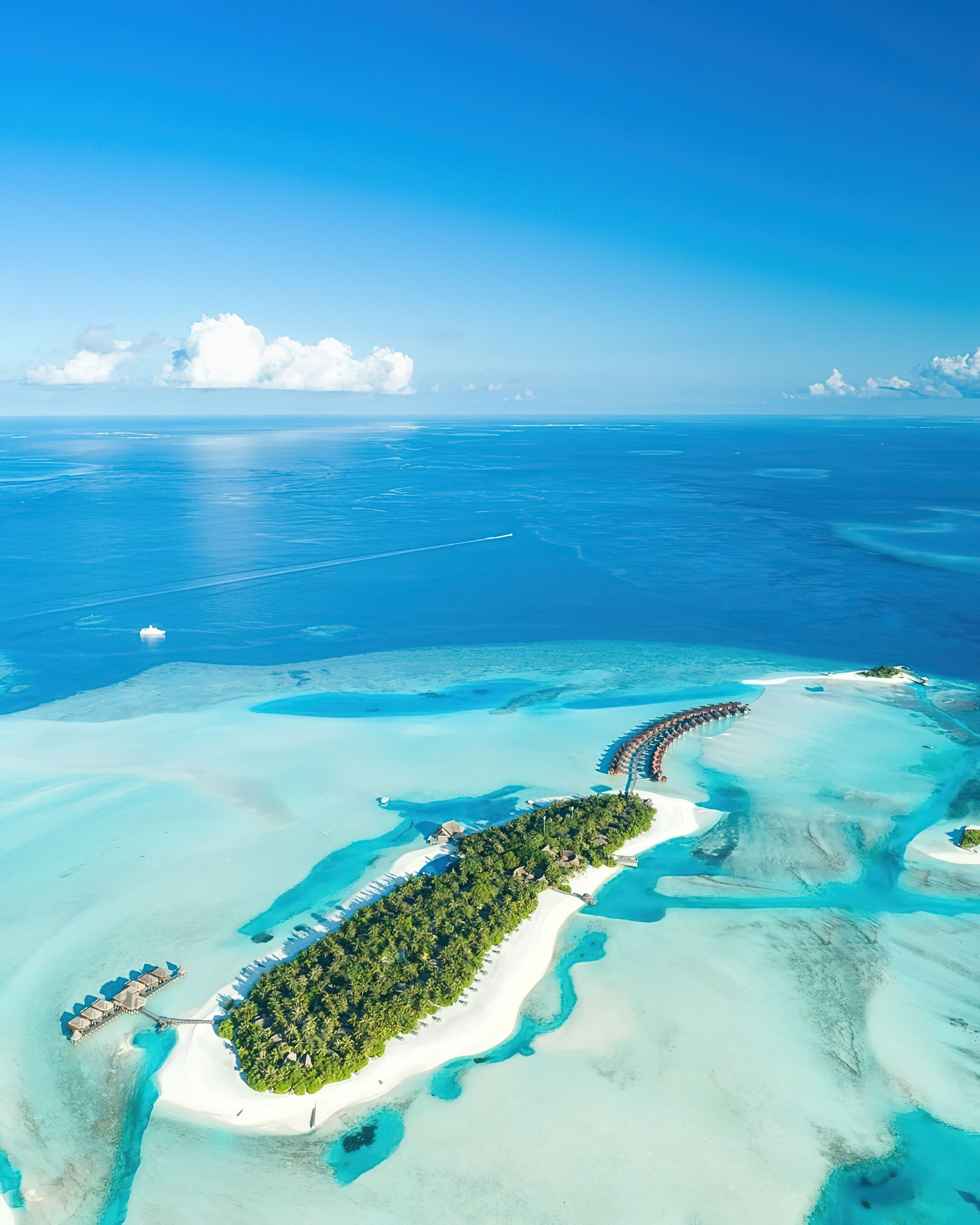 Anantara Thigu Maldives Resort – South Male Atoll, Maldives – Aerial View