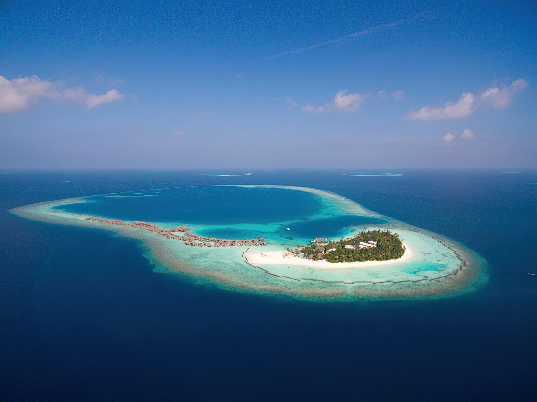 Constance Halaveli Resort - North Ari Atoll, Maldives - Aerial View