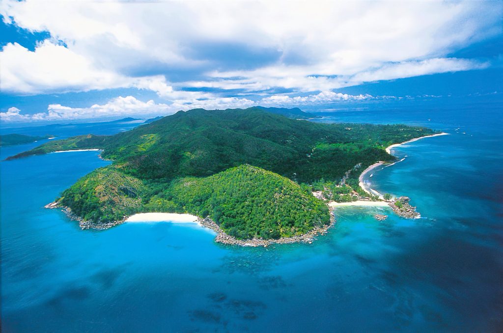 Constance Lemuria Resort - Praslin, Seychelles - Island Aerial View