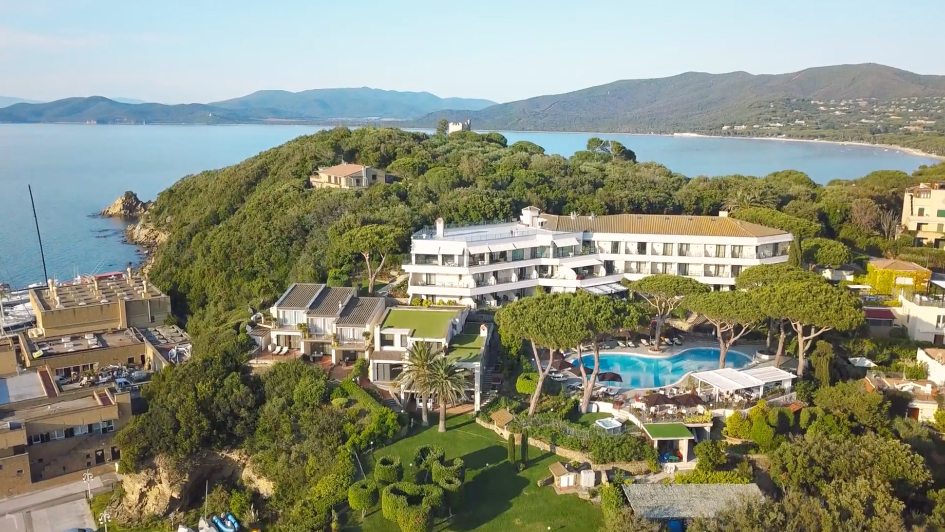 Baglioni Resort Cala del Porto Tuscany Punta Ala, Italy Aerial View TRAVOH Baglioni Resort Cala del Porto Tuscany Punta Ala, Italy Aerial View TRAVOH