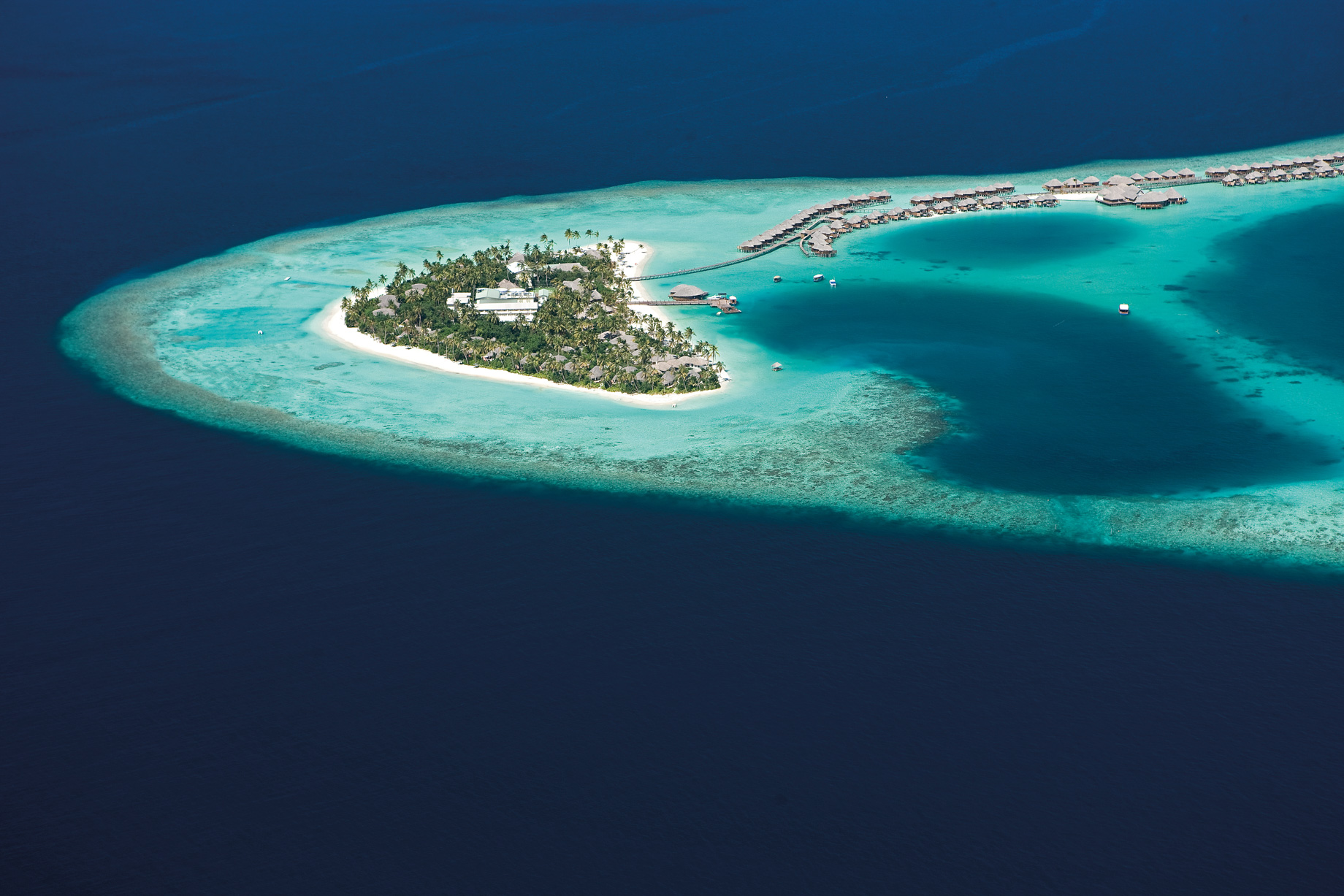 Constance Halaveli Resort – North Ari Atoll, Maldives – Aerial View