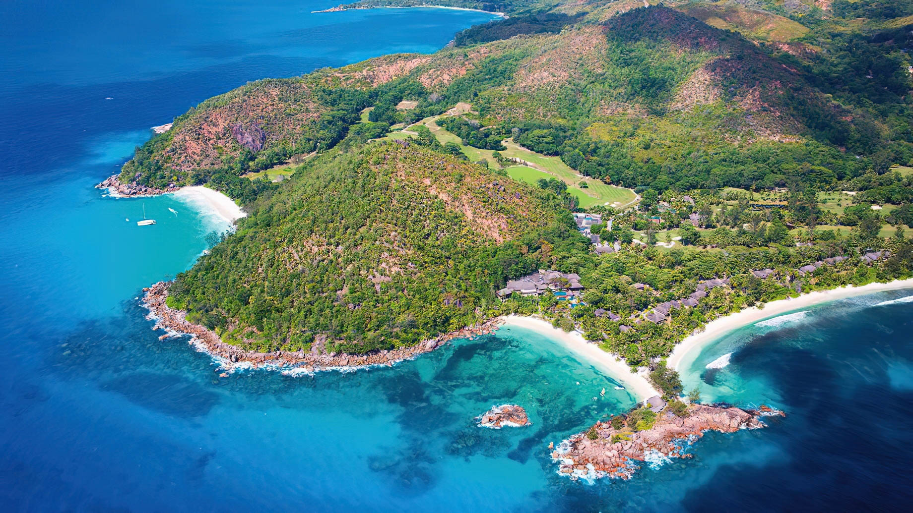 Constance Lemuria Resort – Praslin, Seychelles – Resort Aerial View
