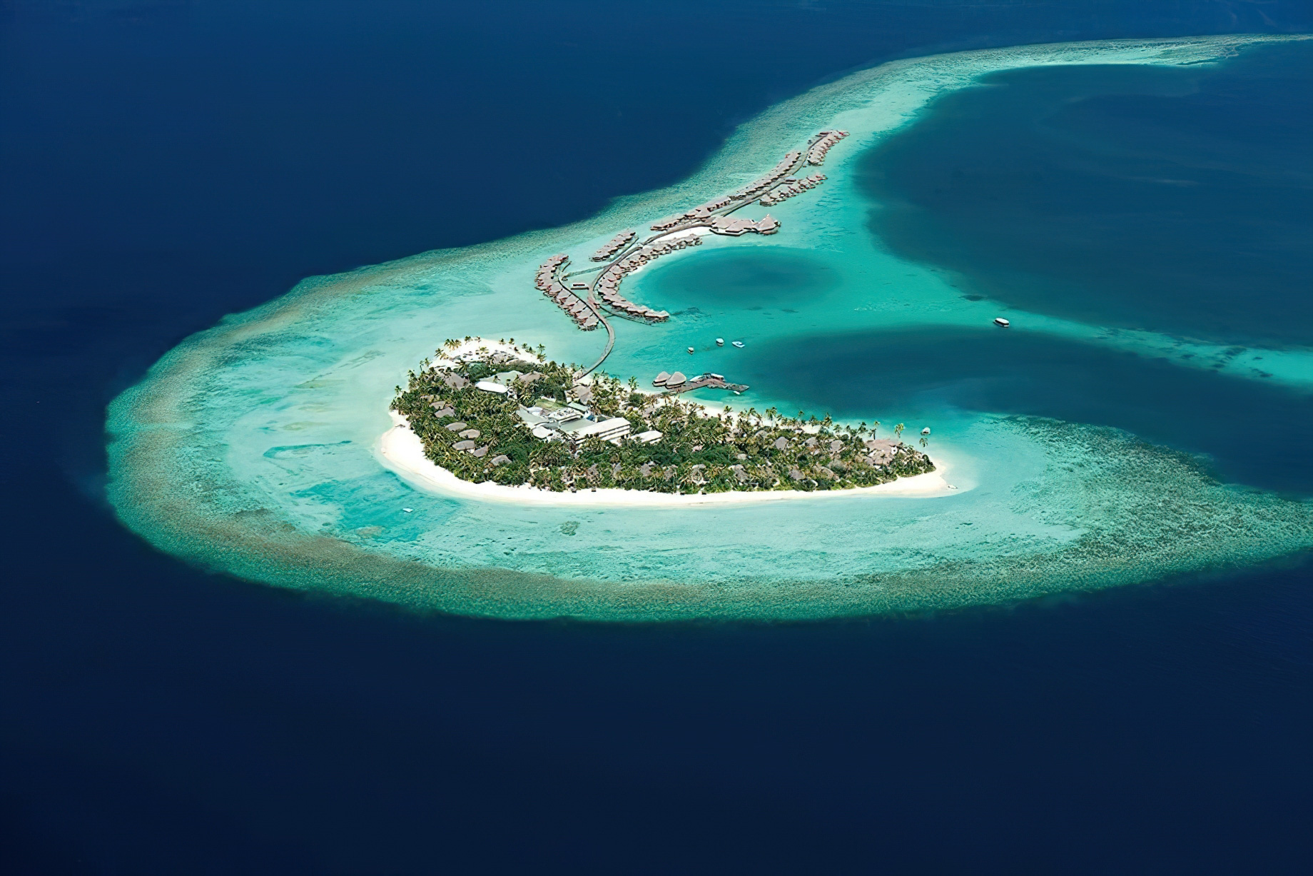 Constance Halaveli Resort - North Ari Atoll, Maldives - Aerial View