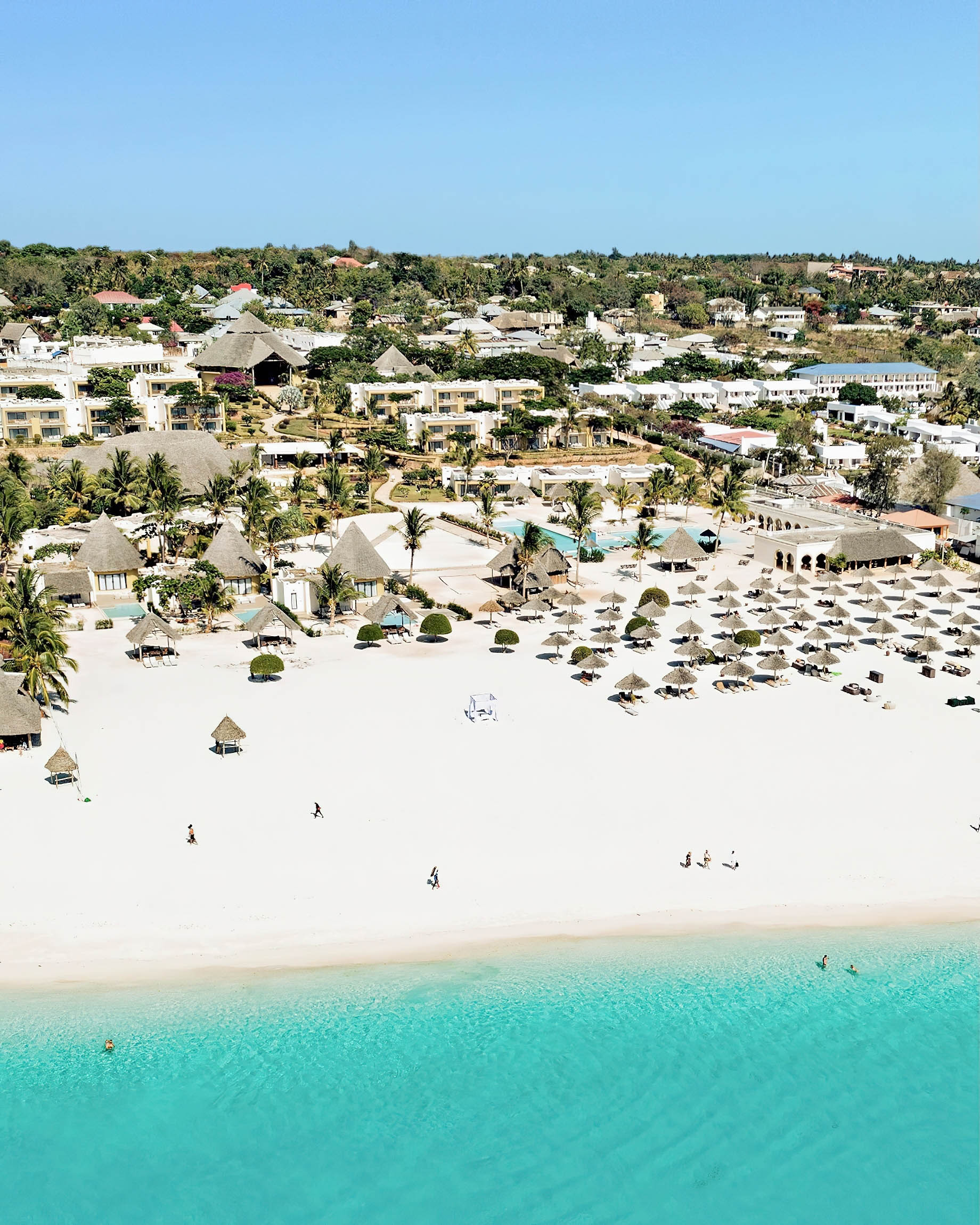 Gold Zanzibar Beach House & Spa Resort – Nungwi, Zanzibar, Tanzania – Beach Aerial View