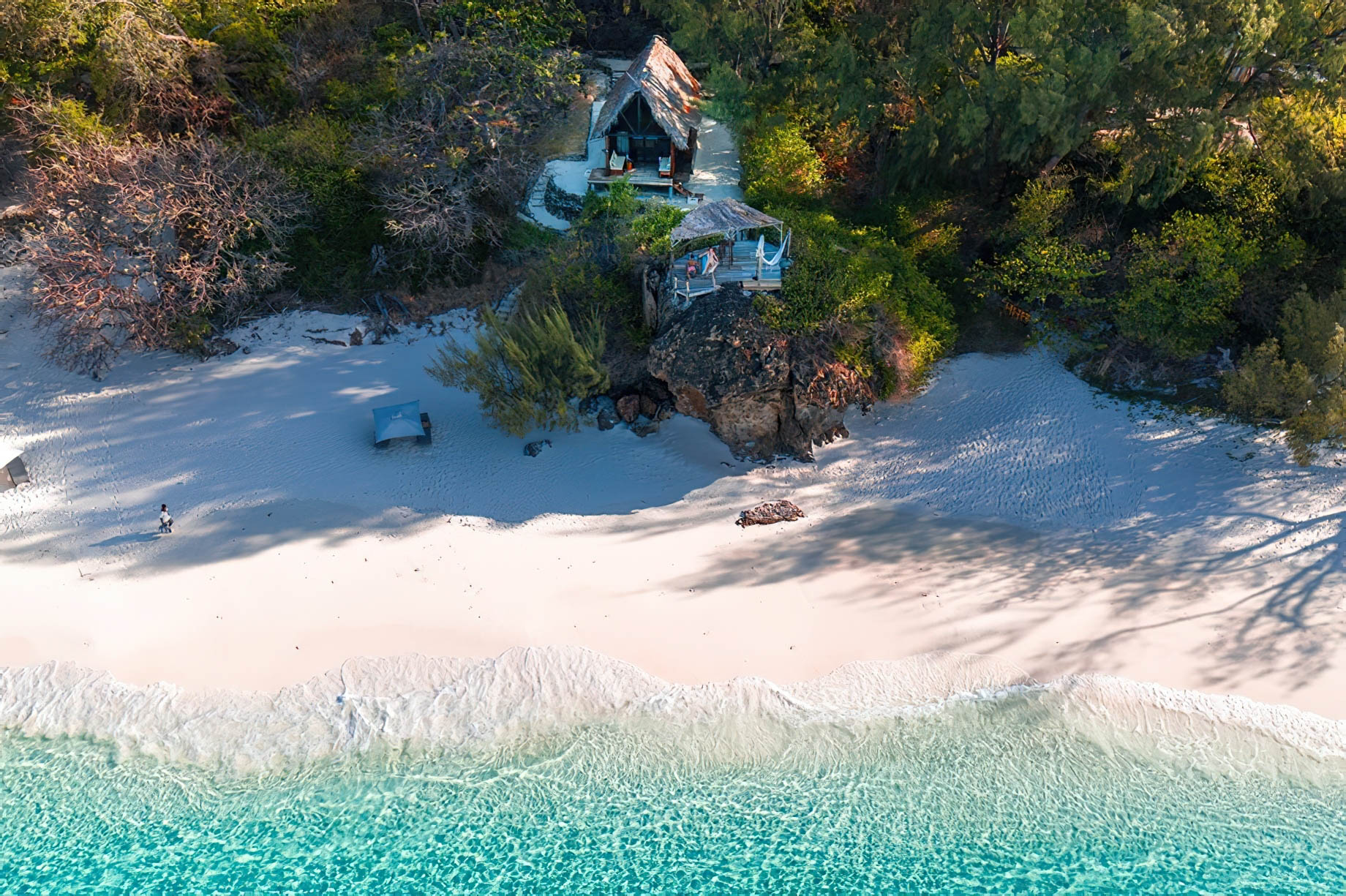 Constance Tsarabanjina Island Resort – Madagascar – White Sand Beach Aerial