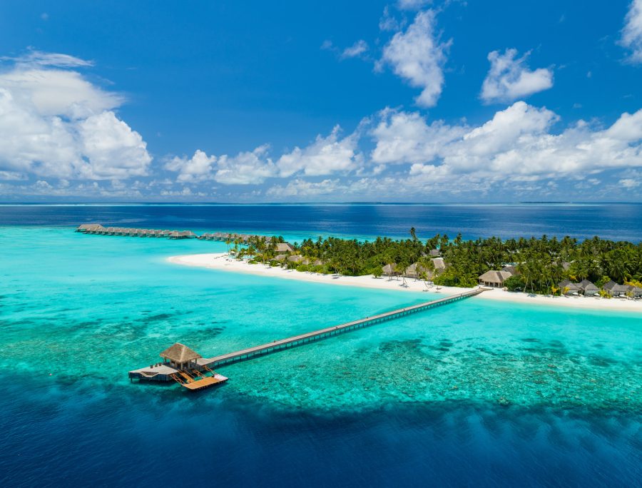 Baglioni Resort Maldives - Maagau Island, Rinbudhoo, Maldives - Arrival Jetty Aerial View