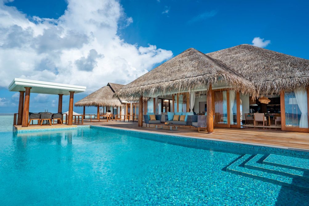 Anantara Kihavah Maldives Villas Resort - Baa Atoll, Maldives - Two Bedroom Sunset Over Water Pool Residence Pool View