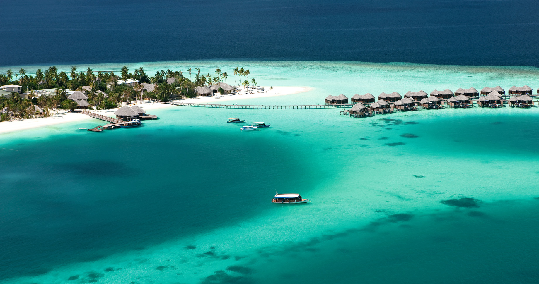 Constance Halaveli Resort – North Ari Atoll, Maldives – Arrival Jetty Aerial View