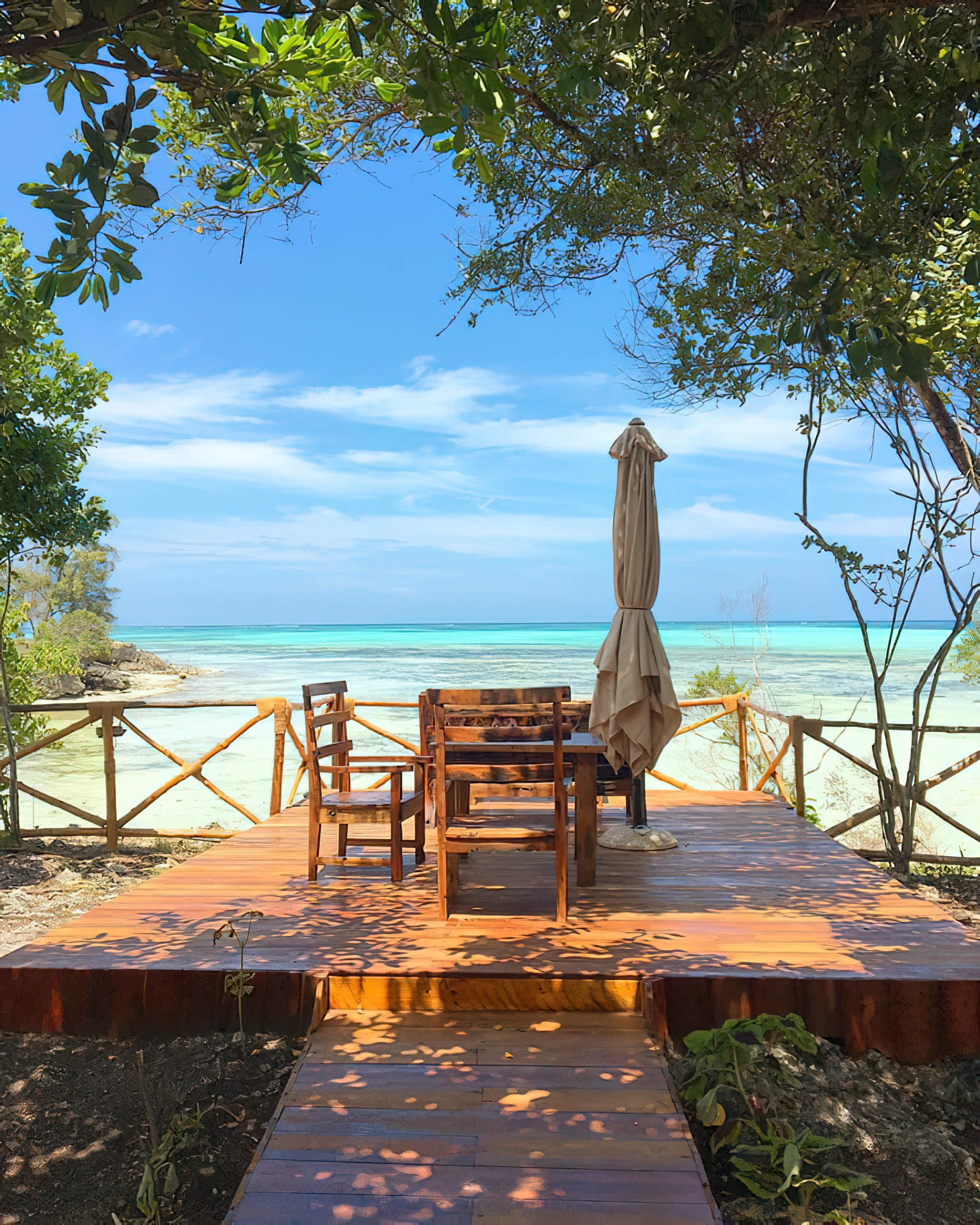 The Island Pongwe Lodge - Pongwe, Zanzibar, Tanzania - Outdoor Oceanview Dining