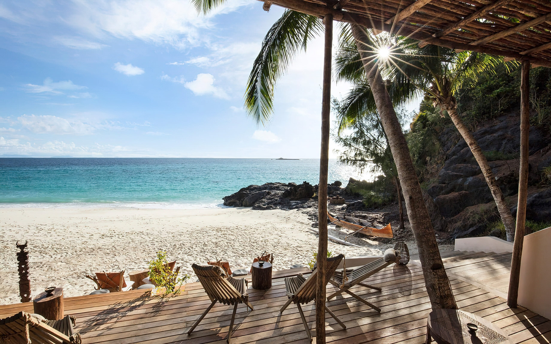 Constance Tsarabanjina Island Resort - Madagascar - Tsarabanjina Restaurant Beach View
