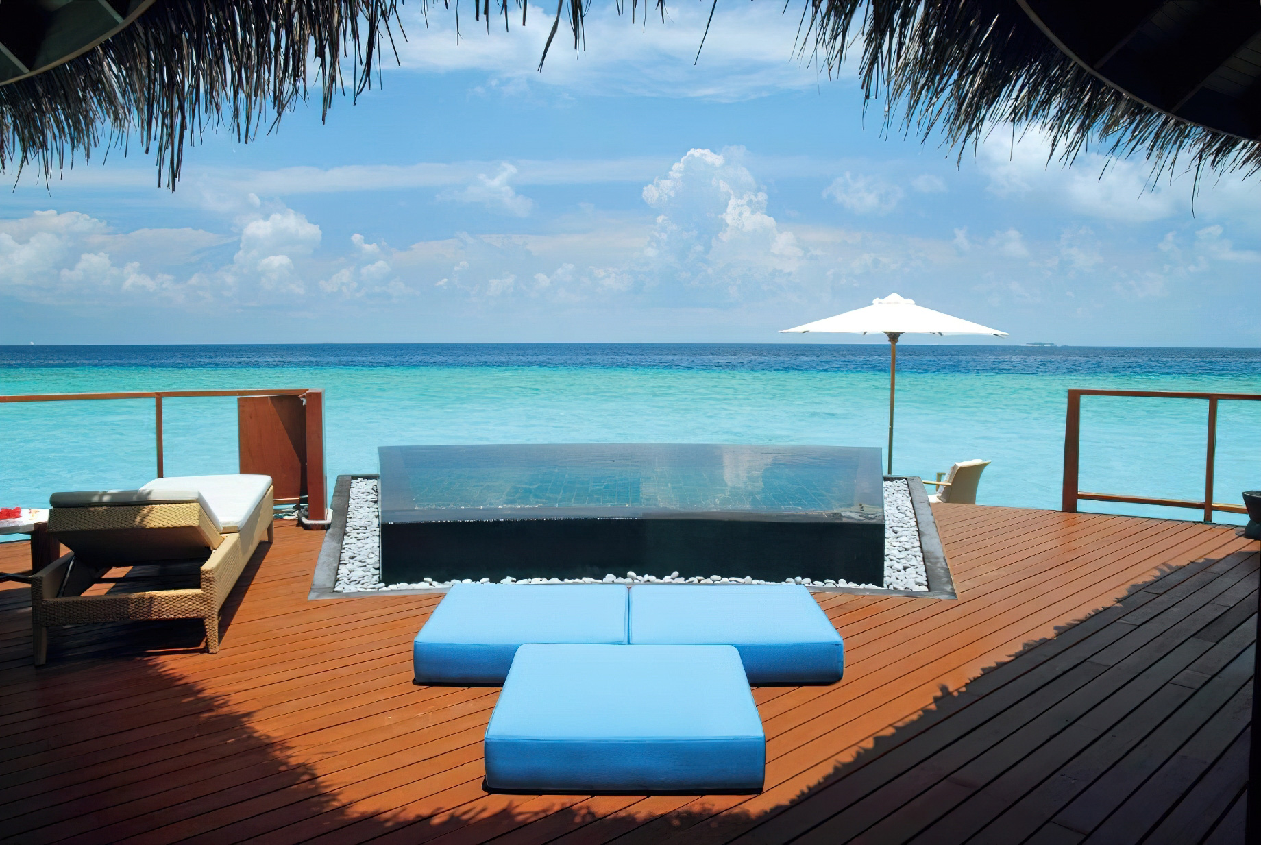 Constance Halaveli Resort – North Ari Atoll, Maldives – Overwater Villa Pool Deck Ocean View