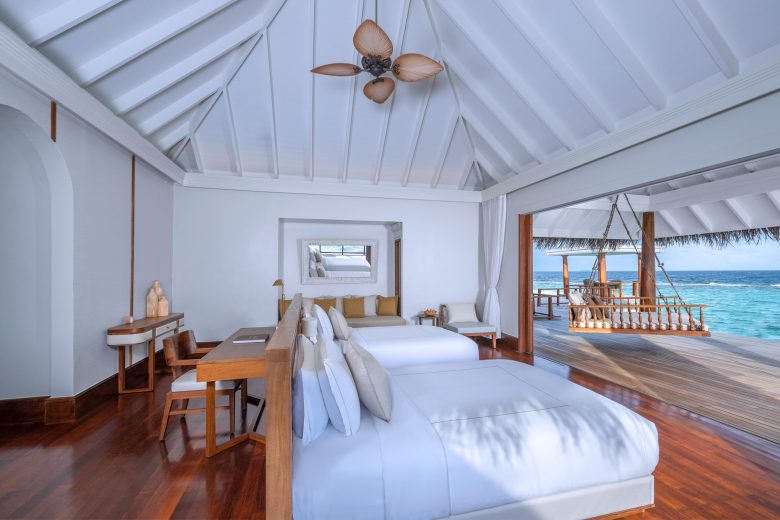 Anantara Kihavah Maldives Villas Resort - Baa Atoll, Maldives - Two Bedroom Sunset Over Water Pool Residence Bedroom