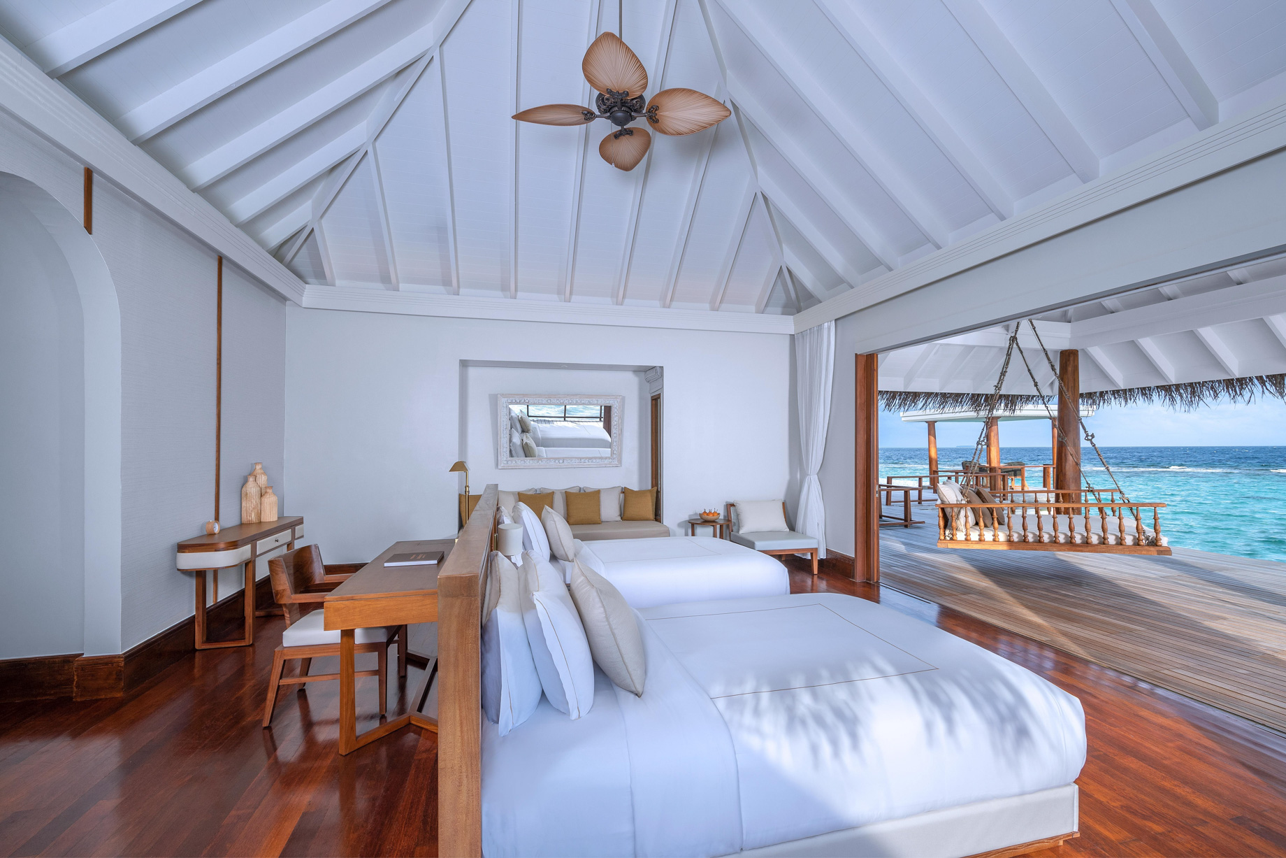 Anantara Kihavah Maldives Villas Resort – Baa Atoll, Maldives – Two Bedroom Sunset Over Water Pool Residence Bedroom