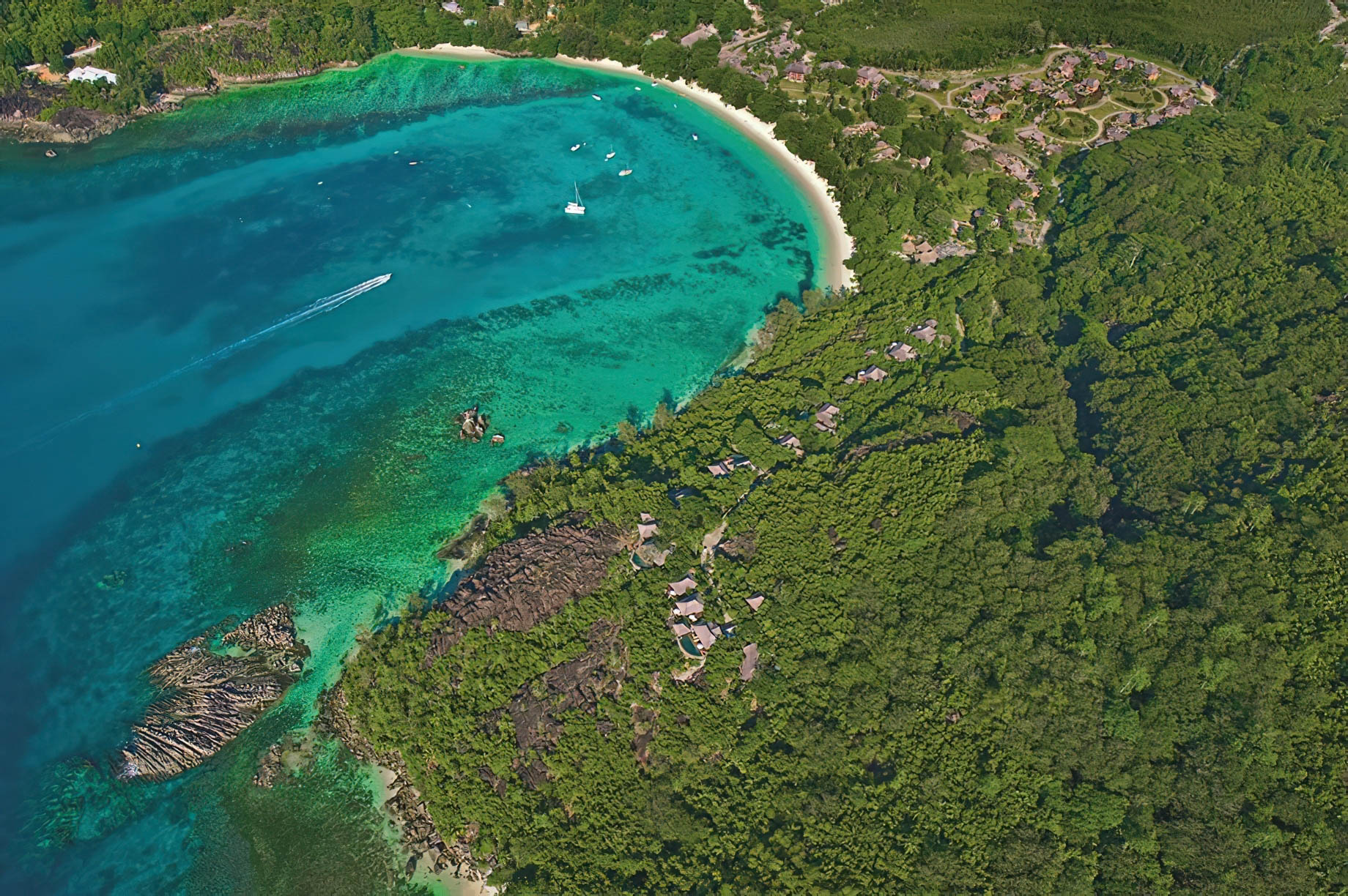 Constance Ephelia Resort – Port Launay, Mahe, Seychelles – Hillside Villa Aerial View