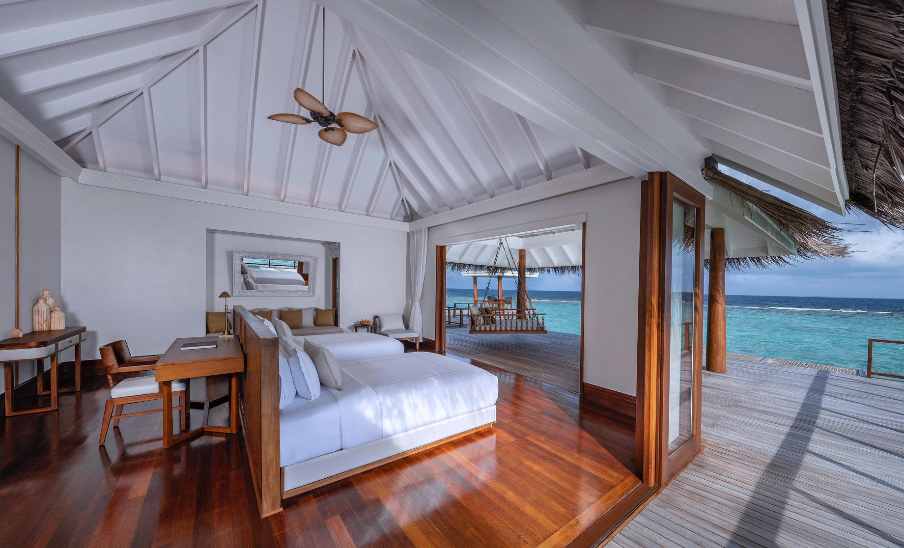 Anantara Kihavah Maldives Villas Resort – Baa Atoll, Maldives – Two Bedroom Sunset Over Water Pool Residence Bedroom