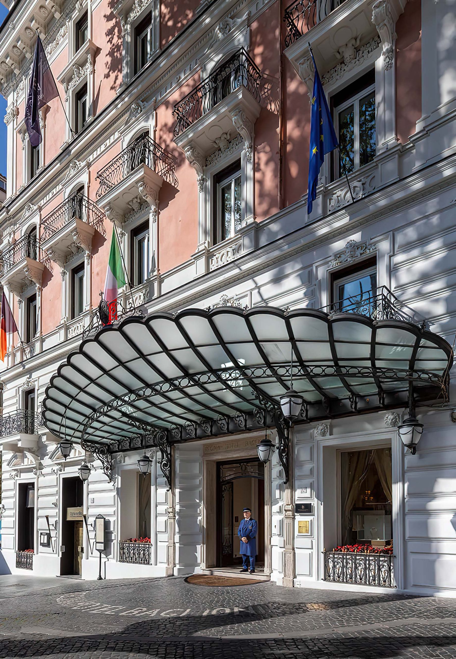 Baglioni Hotel Regina, Roma – Rome, Italy – Front Entrance