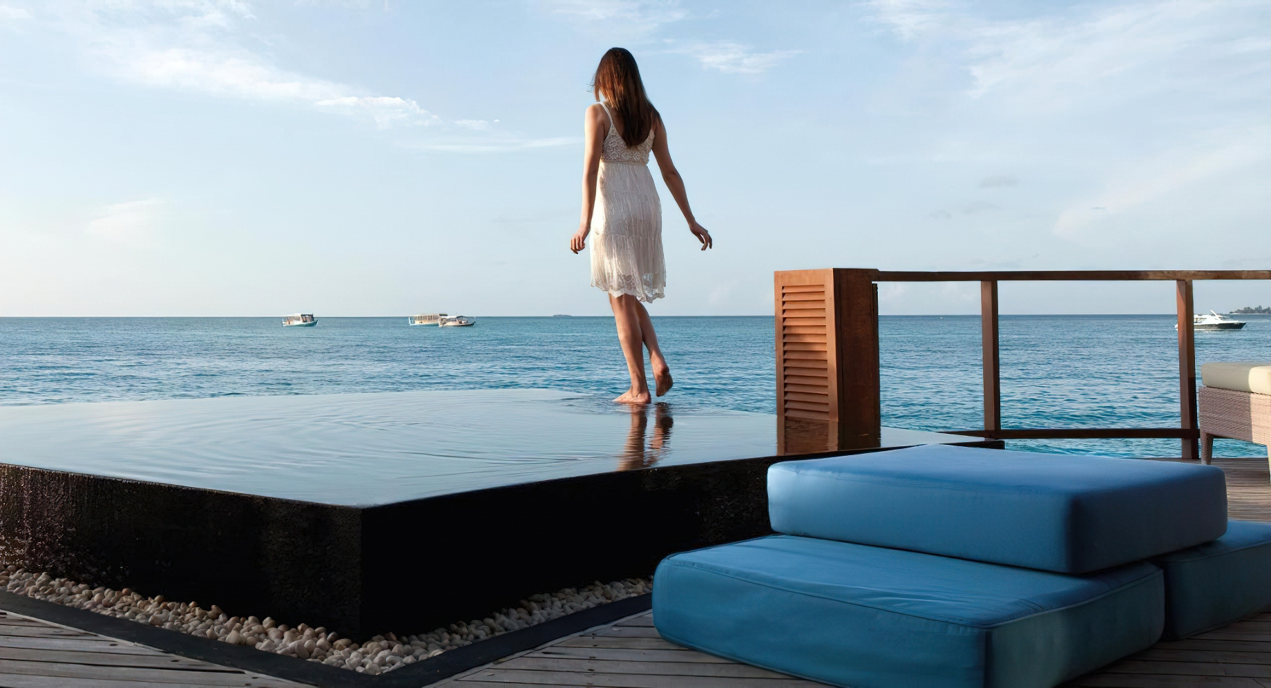 Constance Halaveli Resort – North Ari Atoll, Maldives – Overwater Villa Pool Deck Ocean View