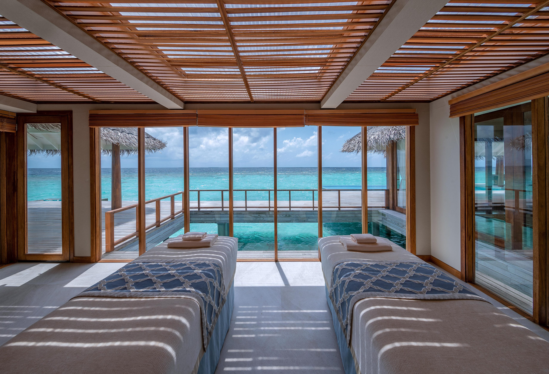 Anantara Kihavah Maldives Villas Resort – Baa Atoll, Maldives – Two Bedroom Sunset Over Water Pool Residence Massage Treatment Room