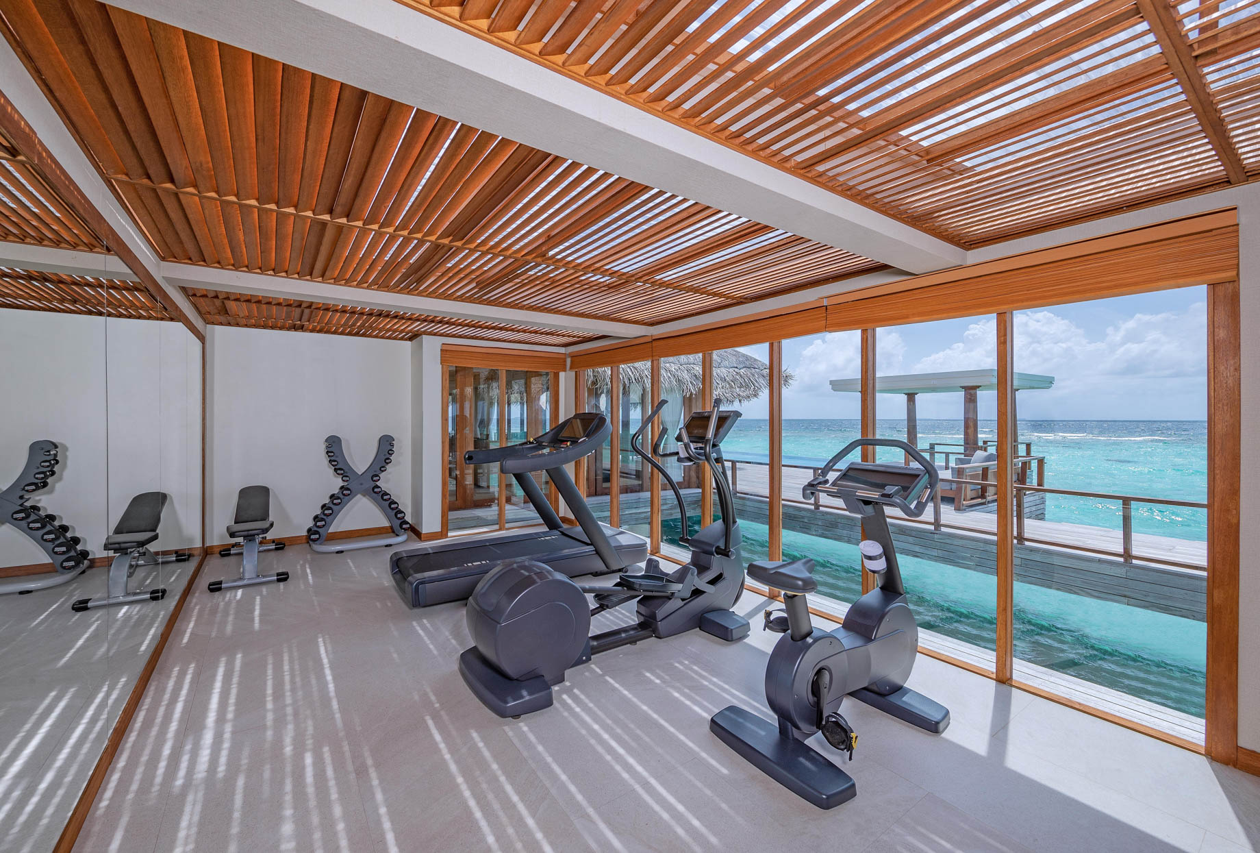 Anantara Kihavah Maldives Villas Resort – Baa Atoll, Maldives – Two Bedroom Sunset Over Water Pool Residence Gym