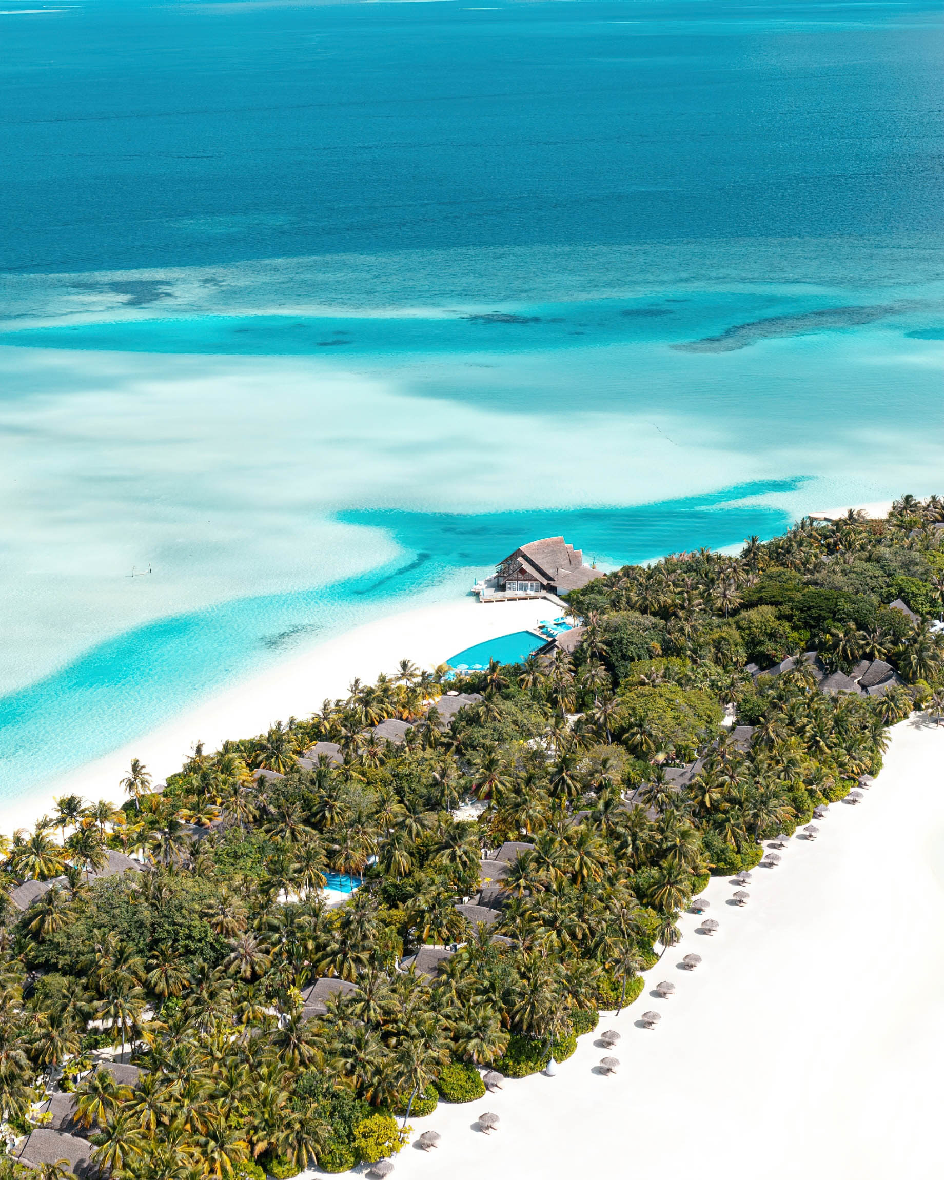 Anantara Thigu Maldives Resort - South Male Atoll, Maldives - Aerial View
