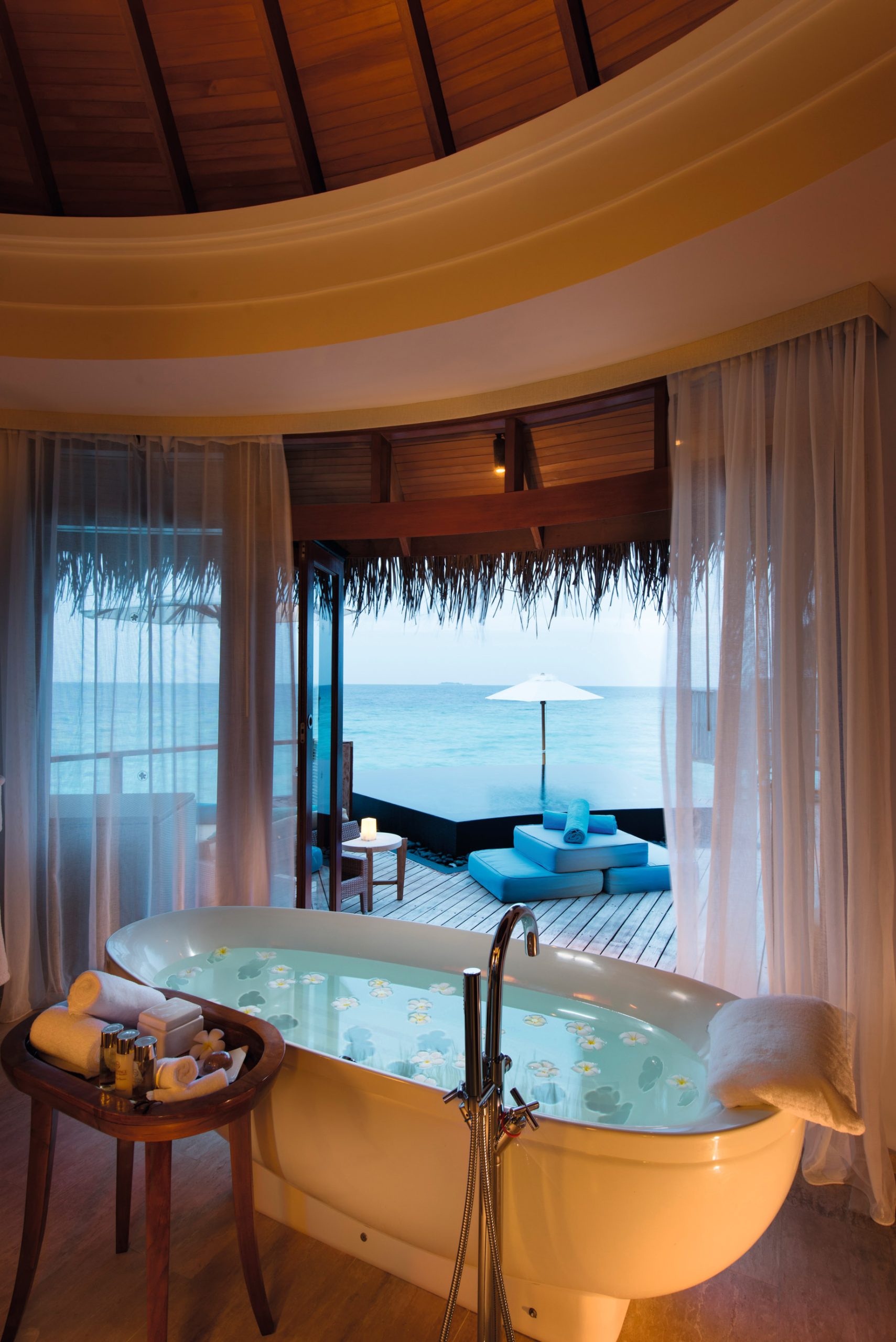 Constance Halaveli Resort – North Ari Atoll, Maldives – Overwater Villa Bathroom