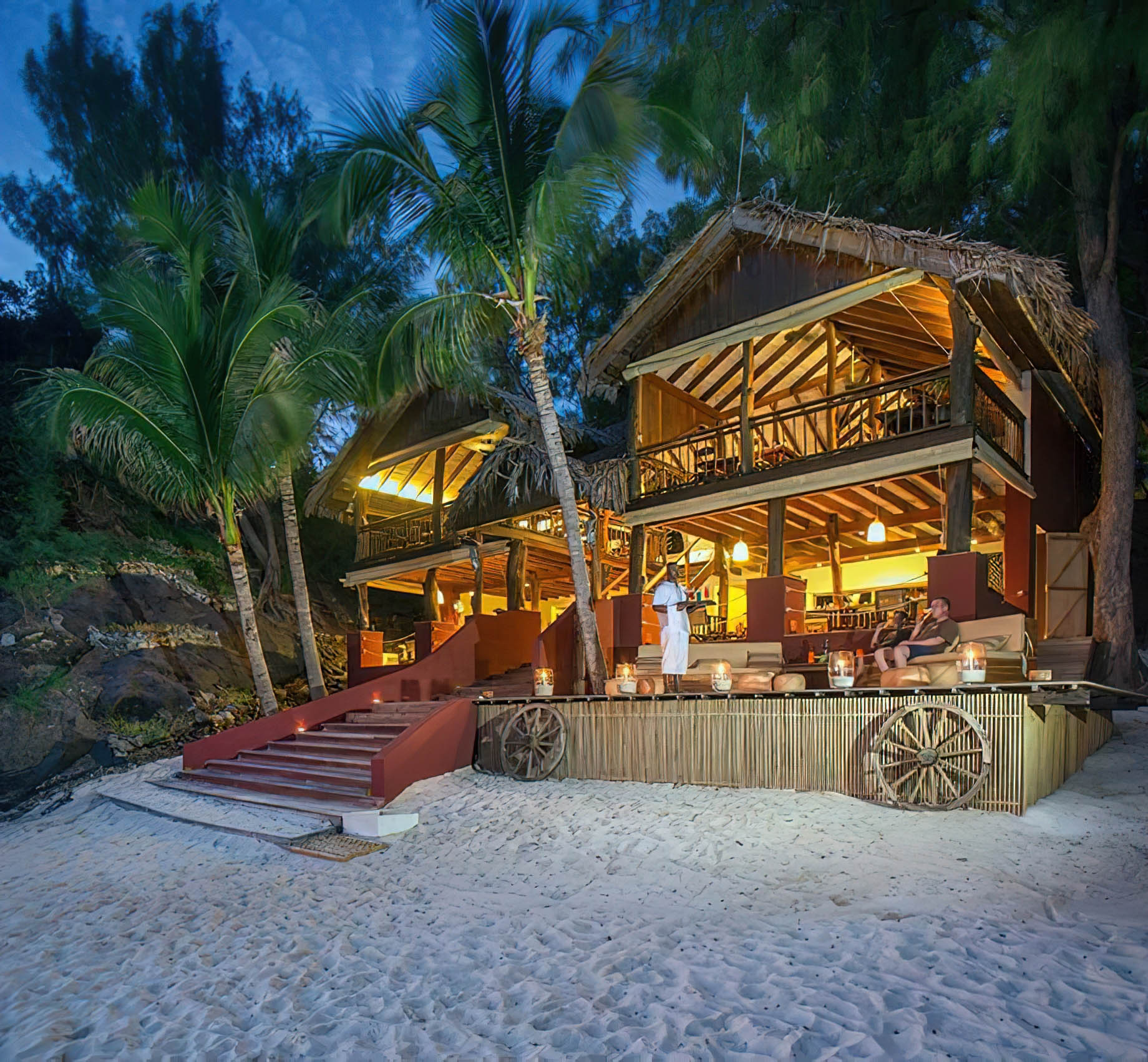 Constance Tsarabanjina Island Resort - Madagascar - Tsarabanjina Restaurant Night