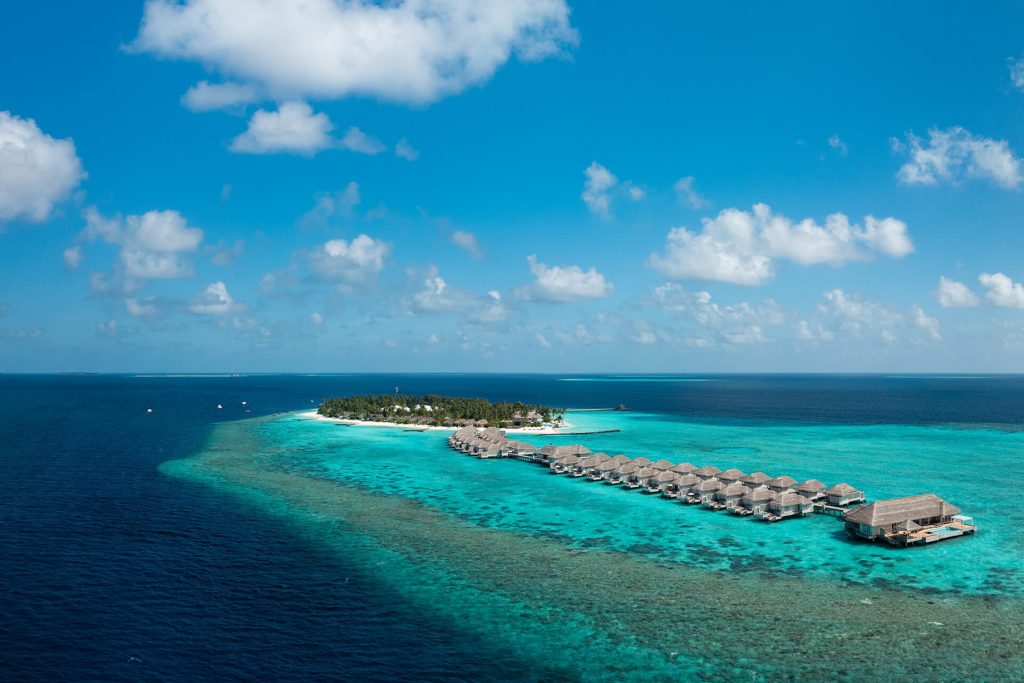 Baglioni Resort Maldives - Maagau Island, Rinbudhoo, Maldives - Overwater Villas Aerial View