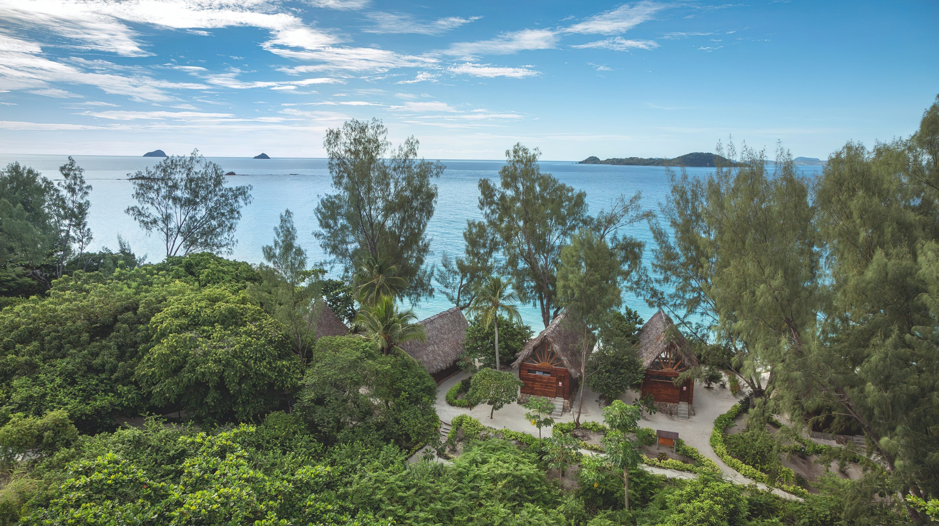 Constance Tsarabanjina Island Resort – Madagascar – Beachfront Villas Aerial View