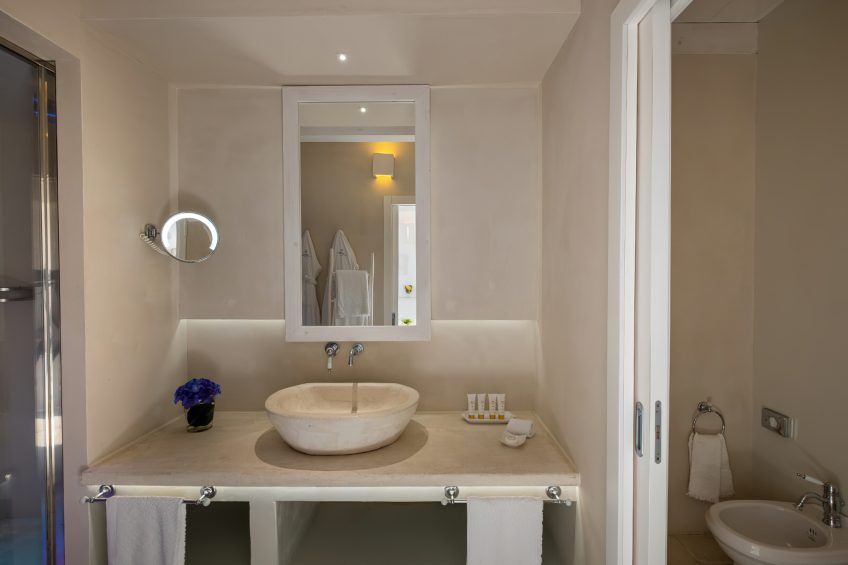Baglioni Masseria Muzza Hotel - Puglia, Italy - Limoni Sunset Suite Bathroom Vanity