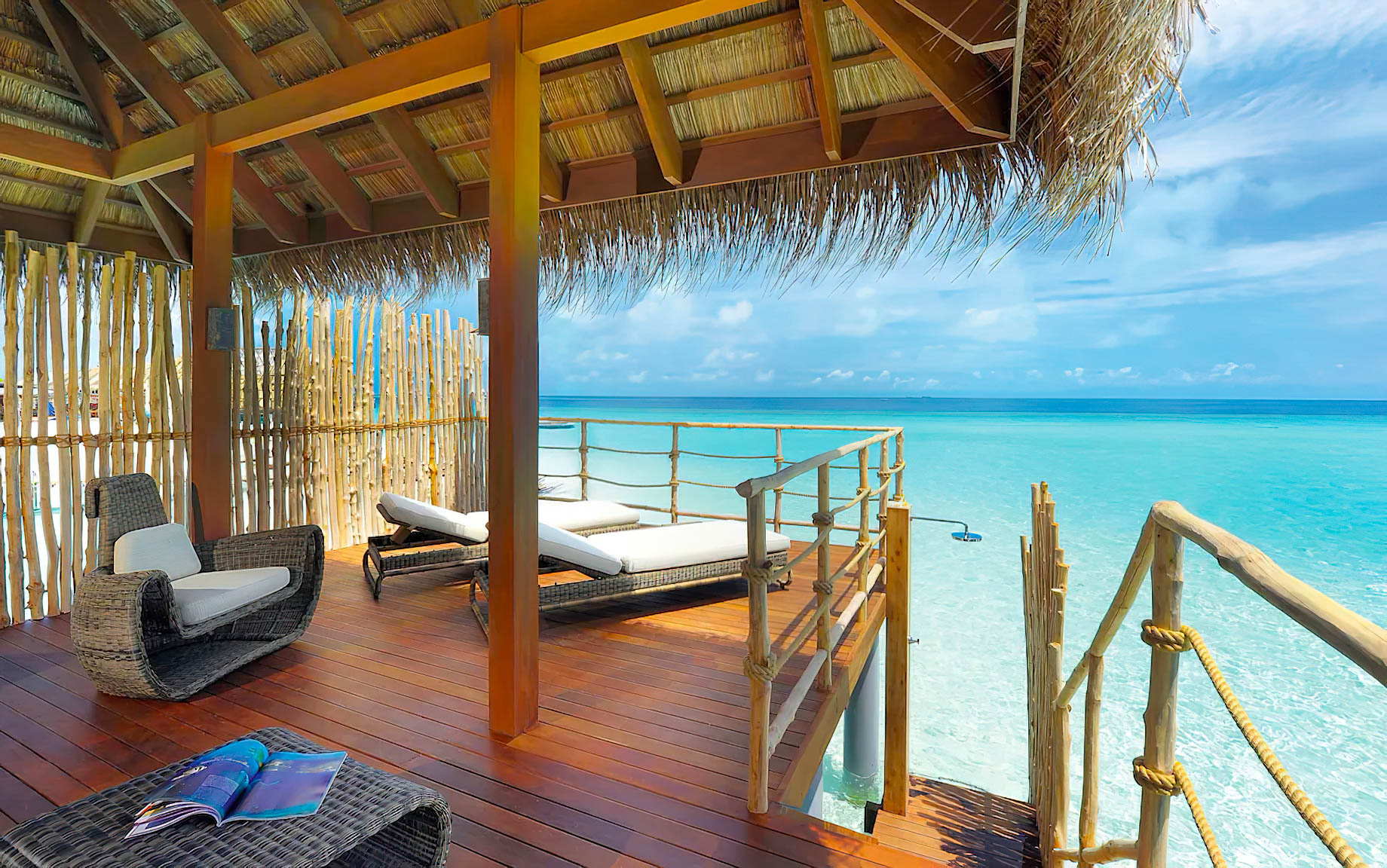 Constance Moofushi Resort – South Ari Atoll, Maldives – Overwater Villa Outdoor Deck
