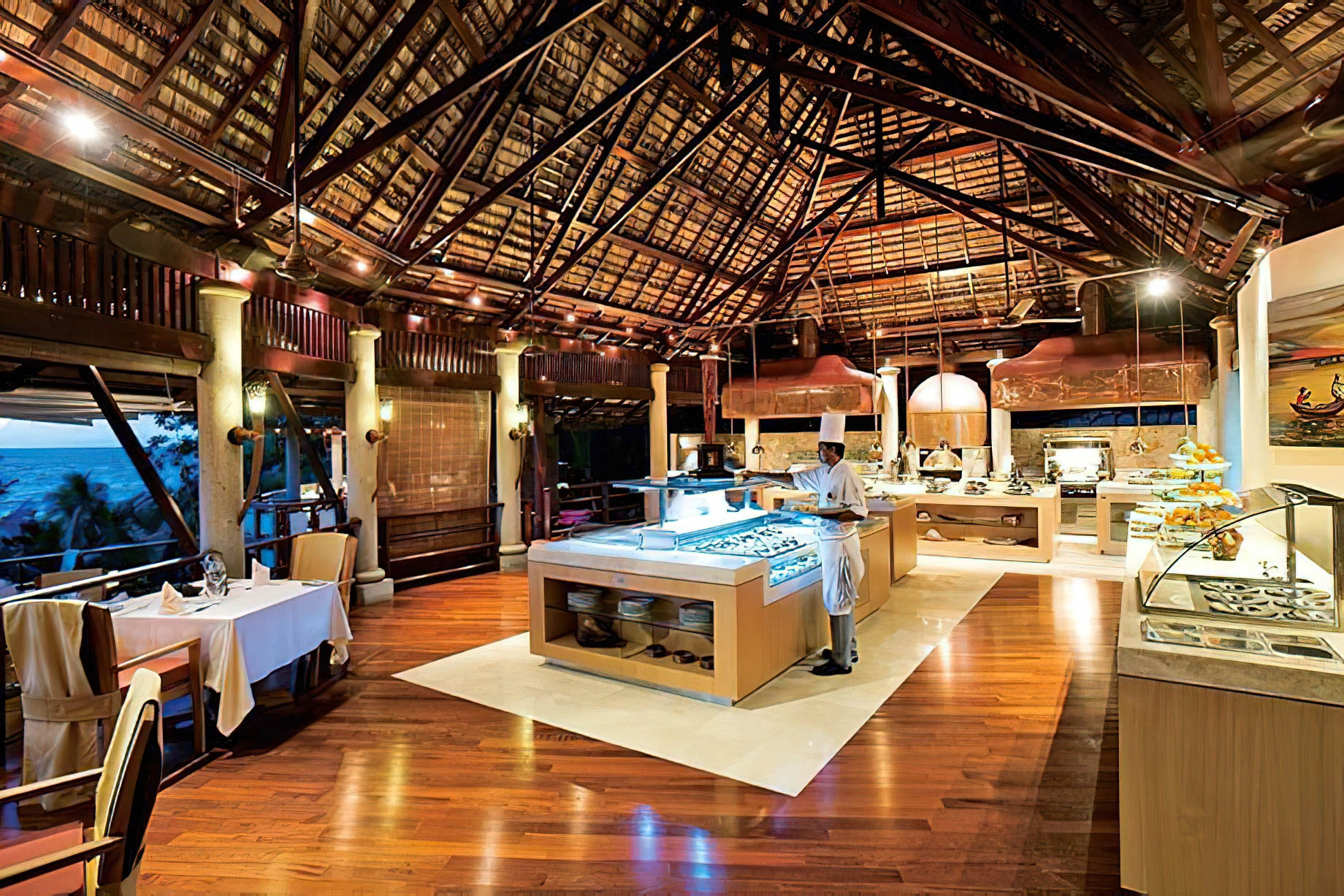 Constance Lemuria Resort – Praslin, Seychelles – Legend Restaurant Food Station
