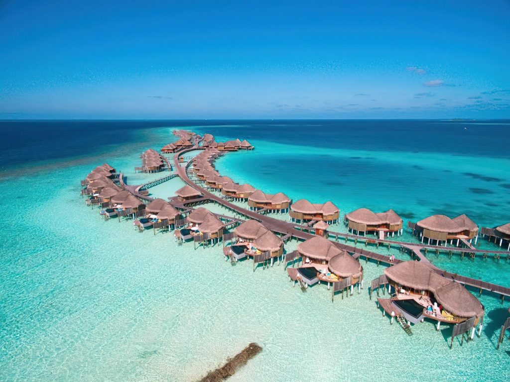 Constance Halaveli Resort - North Ari Atoll, Maldives - Overwater Villa Aerial View