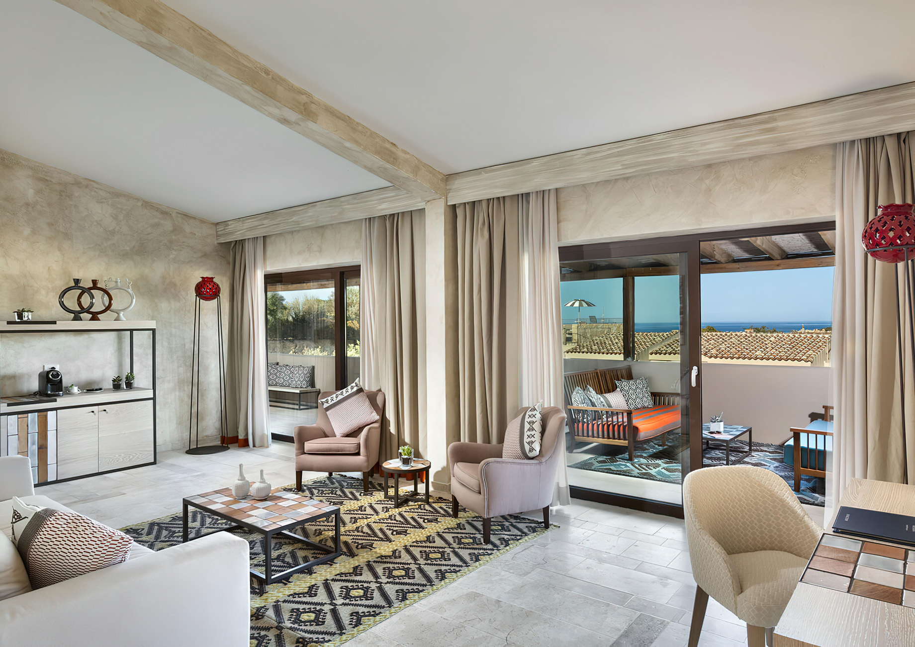 Baglioni Resort Sardinia – San Teodoro, Sardegna, Italy – Tavolara Suite Living Room