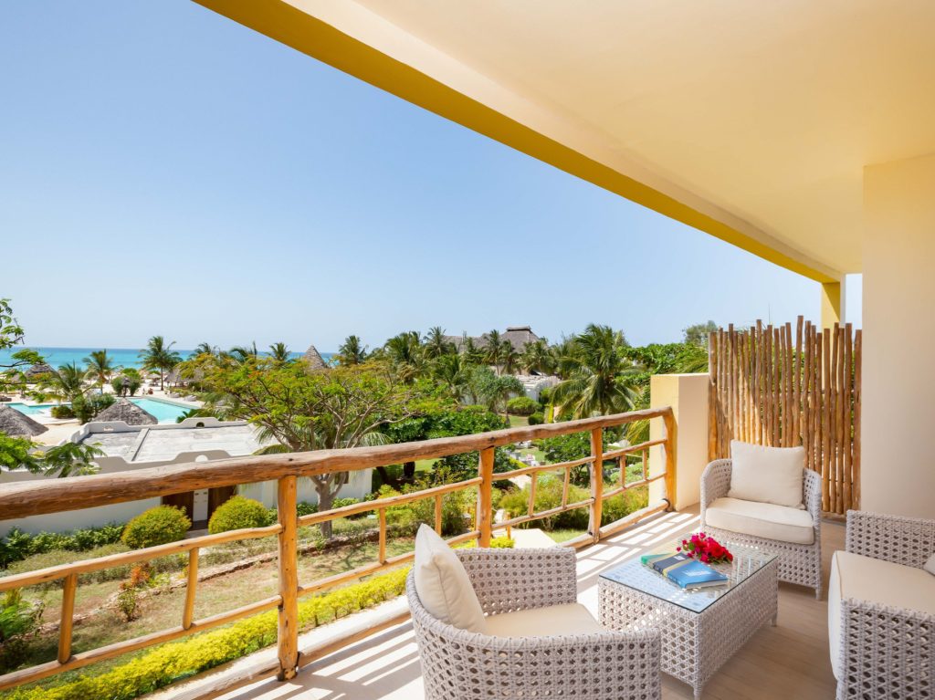 Gold Zanzibar Beach House & Spa Resort - Nungwi, Zanzibar, Tanzania - Deluxe Ocean View Room Balcony