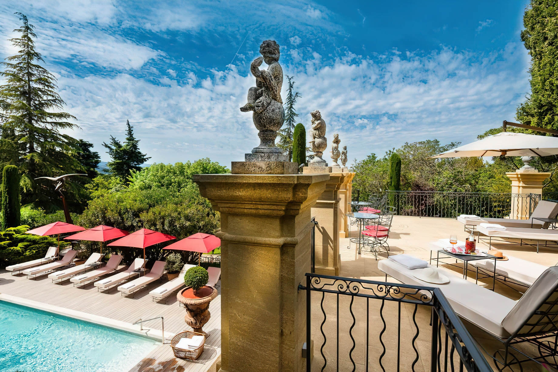 Villa Gallici Relais Châteaux Hotel – Aix-en-Provence, France – Pool Deck Terrace