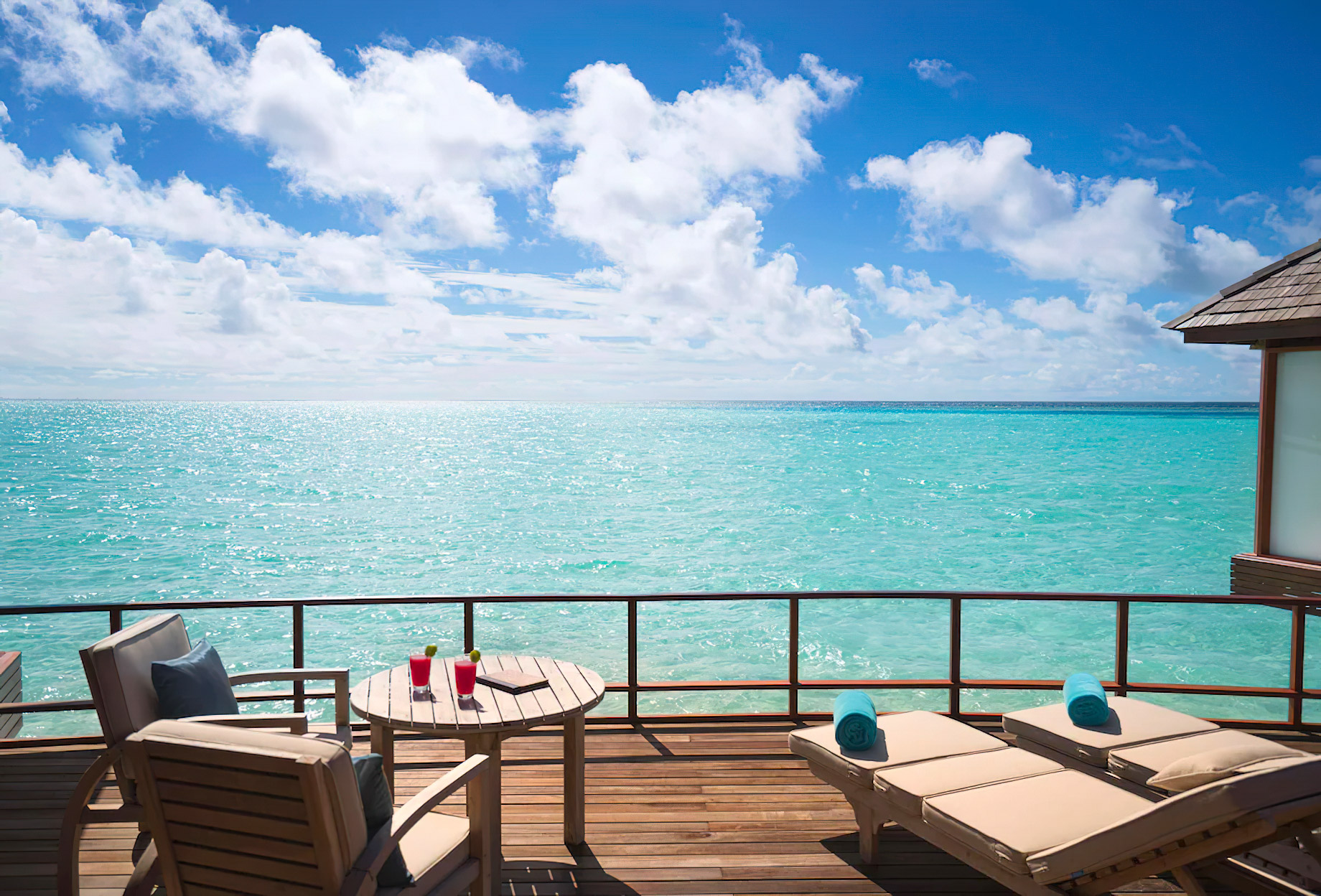 Anantara Thigu Maldives Resort – South Male Atoll, Maldives – Sunset Over Water Suite Deck Ocean View