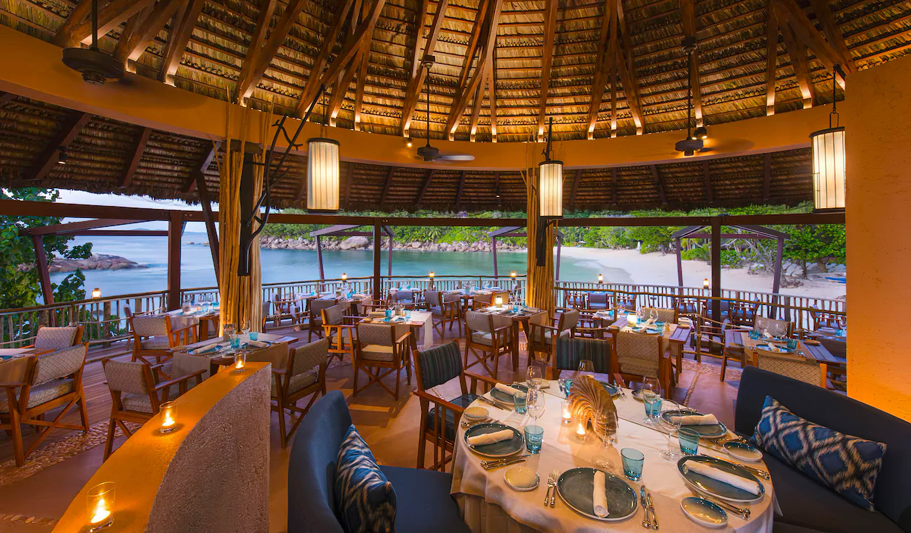 Constance Lemuria Resort – Praslin, Seychelles – The Nest Restaurant Interior
