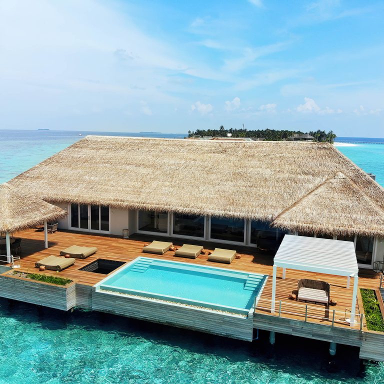 Baglioni Resort Maldives – Maagau Island, Rinbudhoo, Maldives – Presidential Water Villa Aerial View