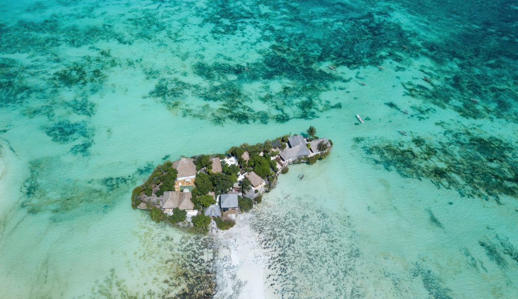 The Island Pongwe Lodge - Pongwe, Zanzibar, Tanzania - Island Aerial View