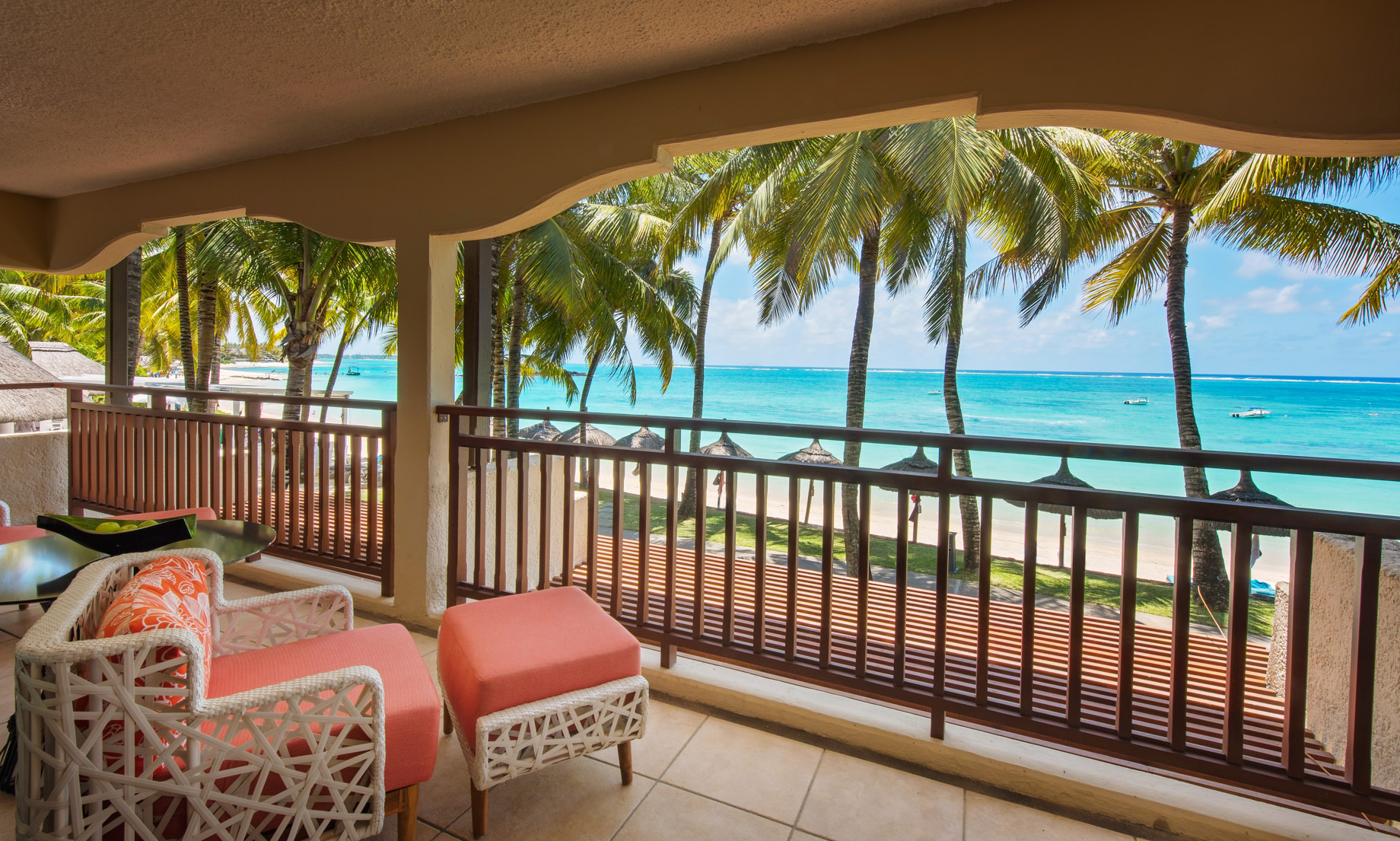 Constance Belle Mare Plage Resort – Mauritius – Deluxe Suite Sea Facing Balcony