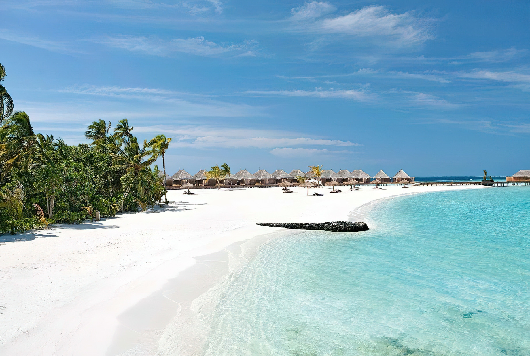 Constance Moofushi Resort – South Ari Atoll, Maldives – Beach Villa View