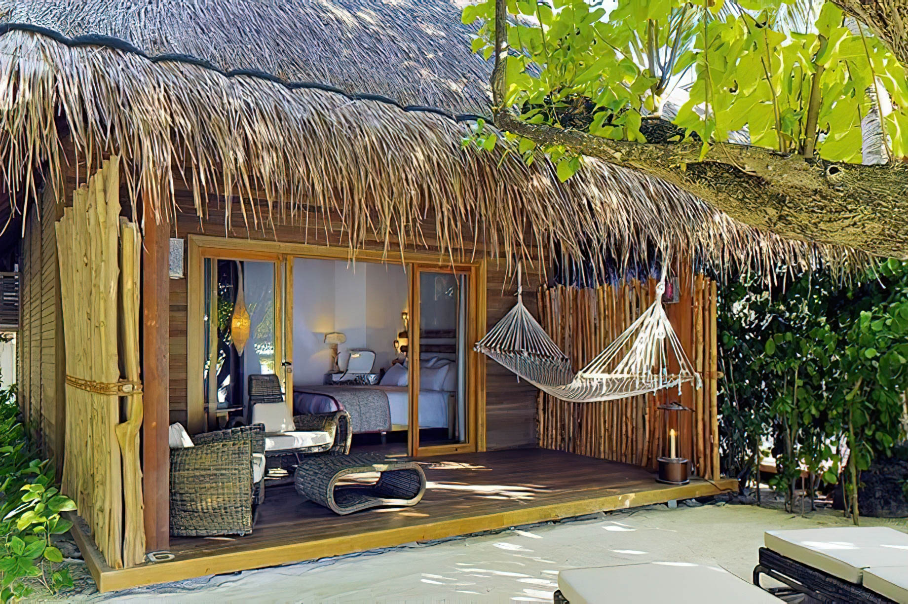 Constance Moofushi Resort – South Ari Atoll, Maldives – Beach Villa Deck