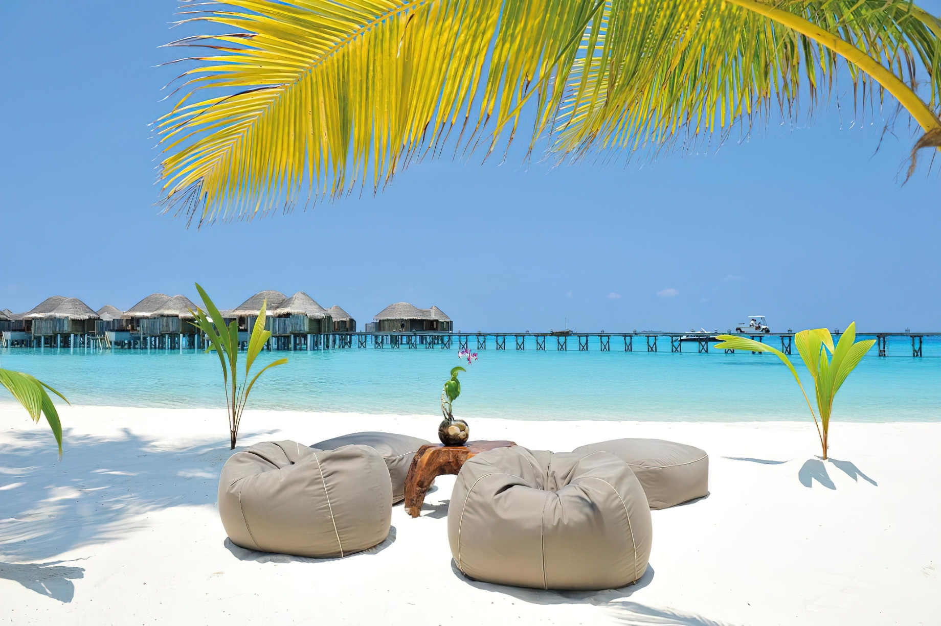 Constance Halaveli Resort - North Ari Atoll, Maldives - Beach Lounge