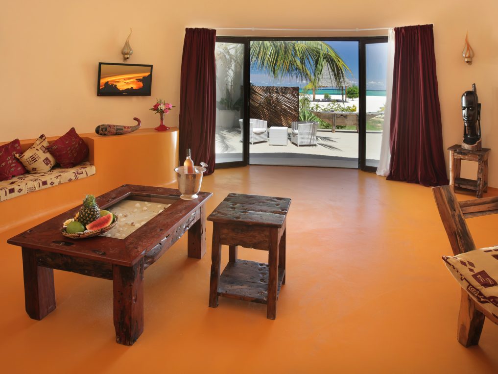 Gold Zanzibar Beach House & Spa Resort - Nungwi, Zanzibar, Tanzania - Beach Villa Living Room