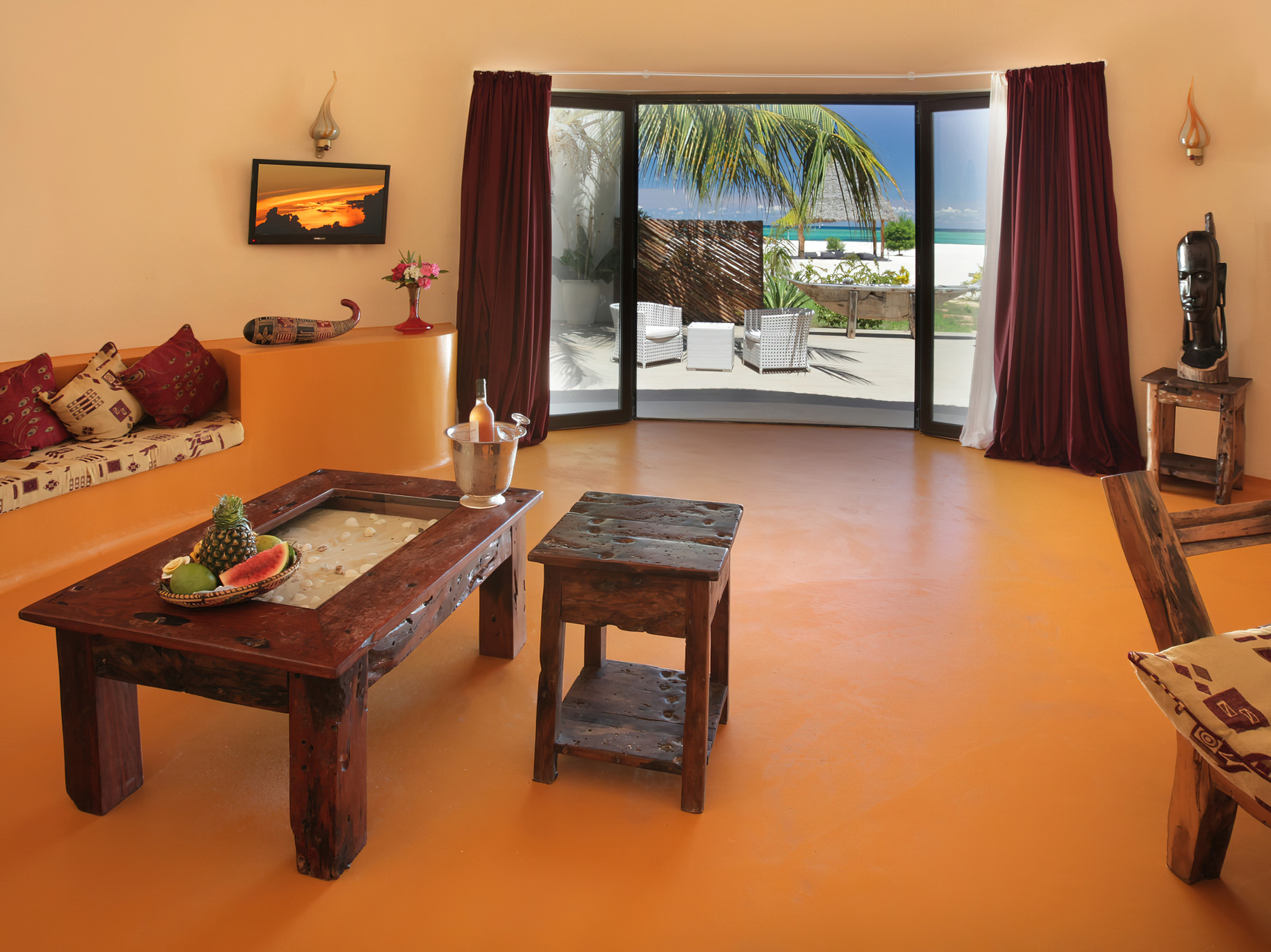 Gold Zanzibar Beach House & Spa Resort – Nungwi, Zanzibar, Tanzania – Beach Villa Living Room