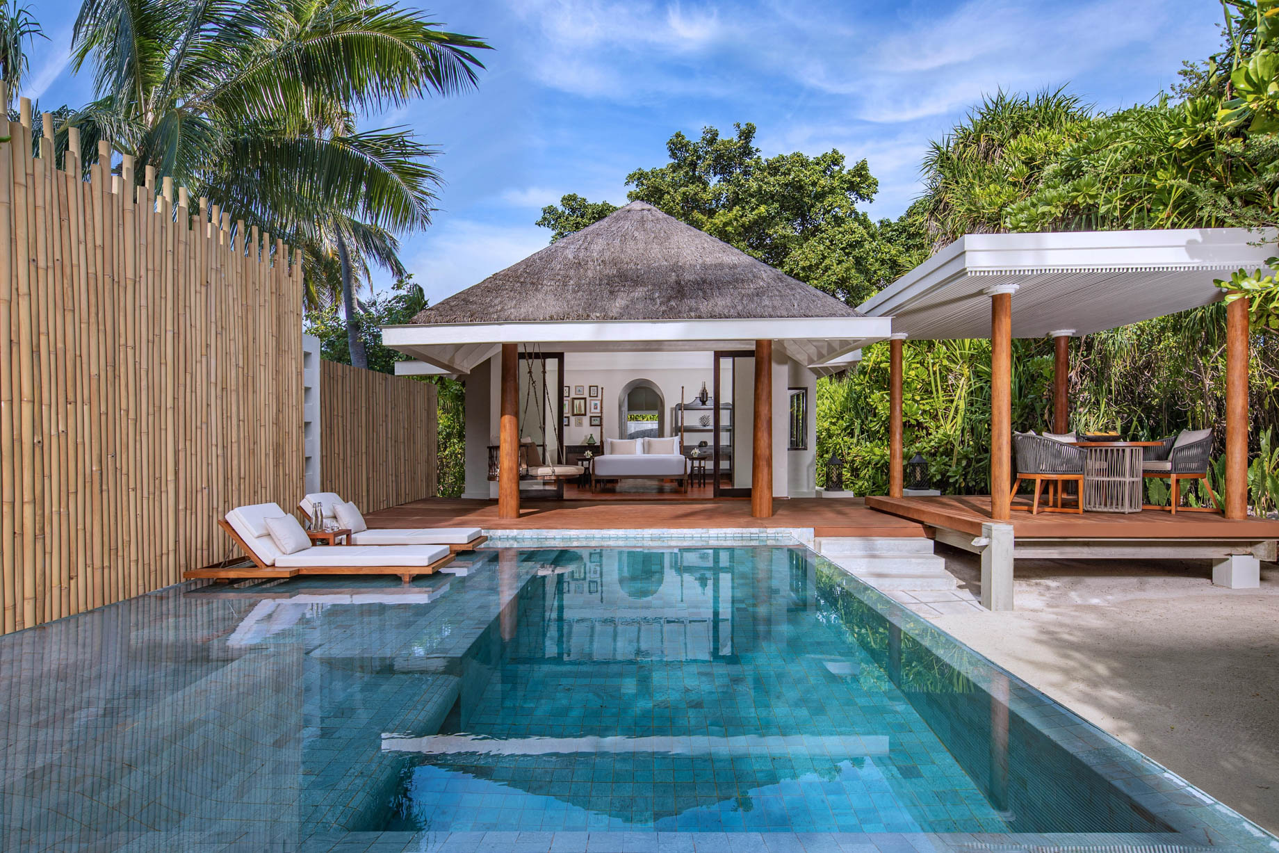 Anantara Kihavah Maldives Villas Resort – Baa Atoll, Maldives – Beach Pool Villa Exterior