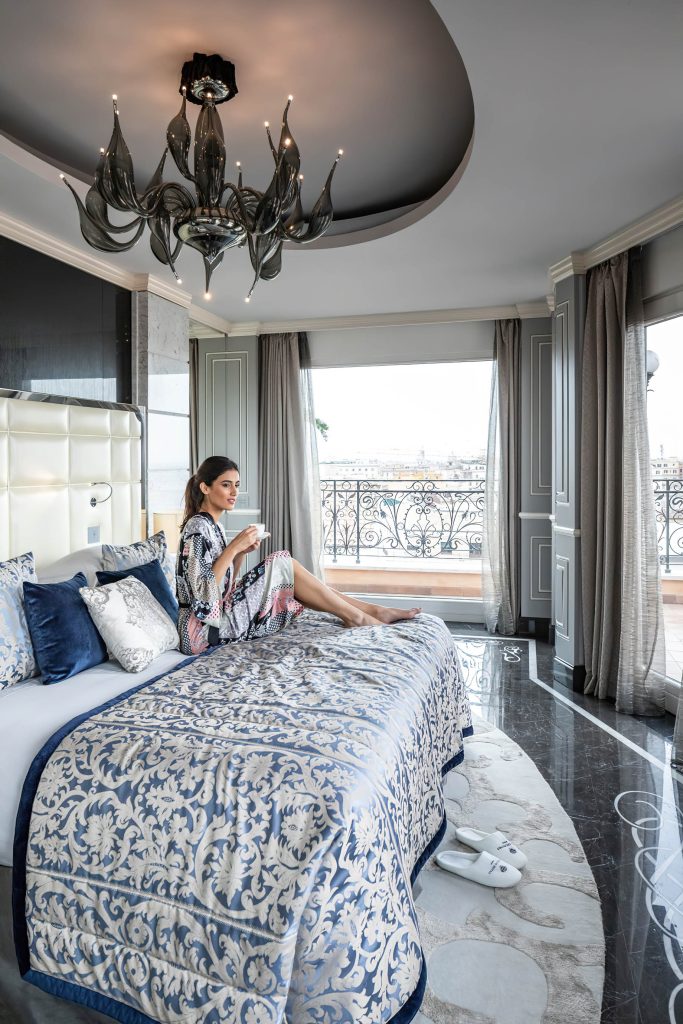 Baglioni Hotel Regina, Roma - Rome, Italy - Roman Penthouse Luxury Apartment Bedroom